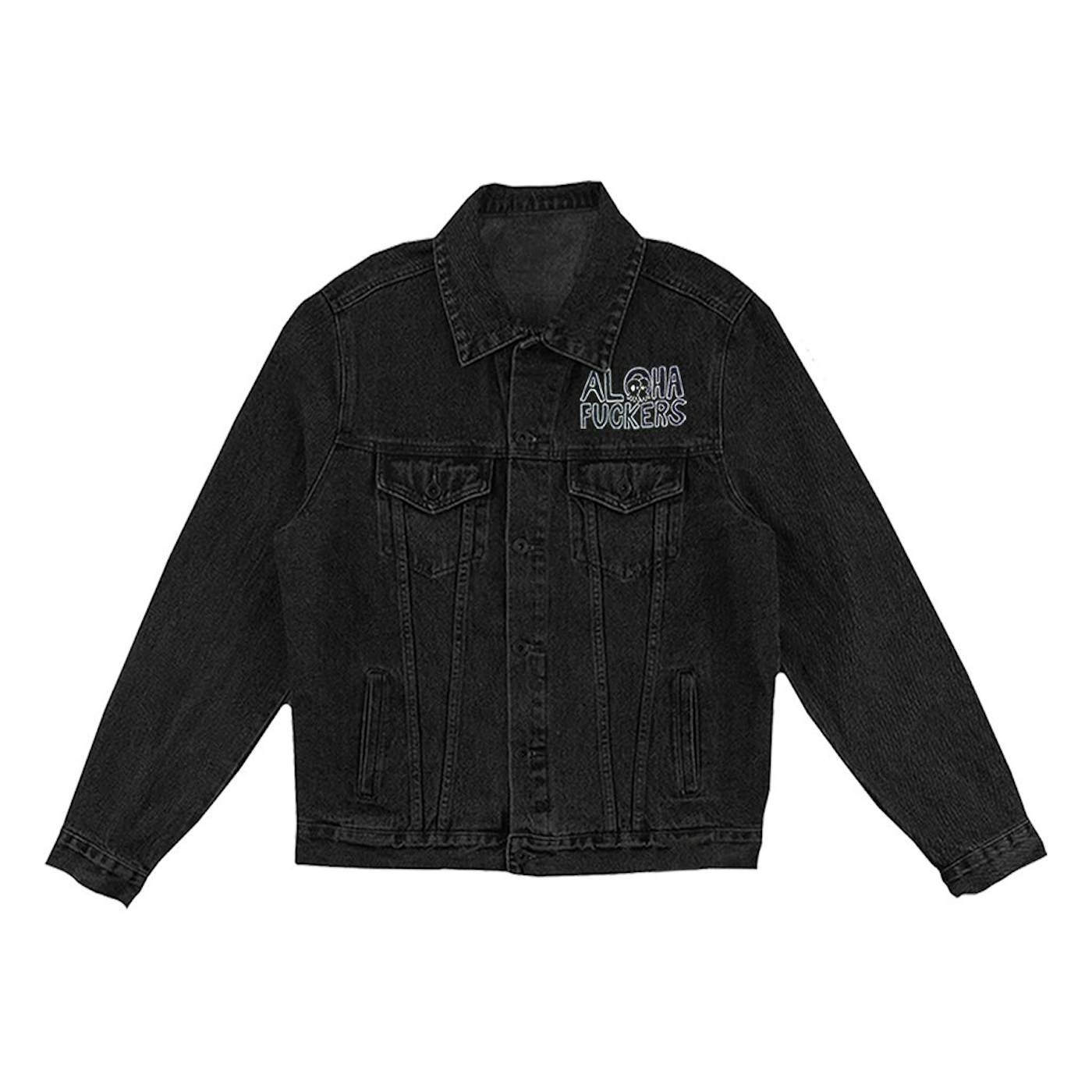 Pepper Aloha Fuckers Black Denim Jacket