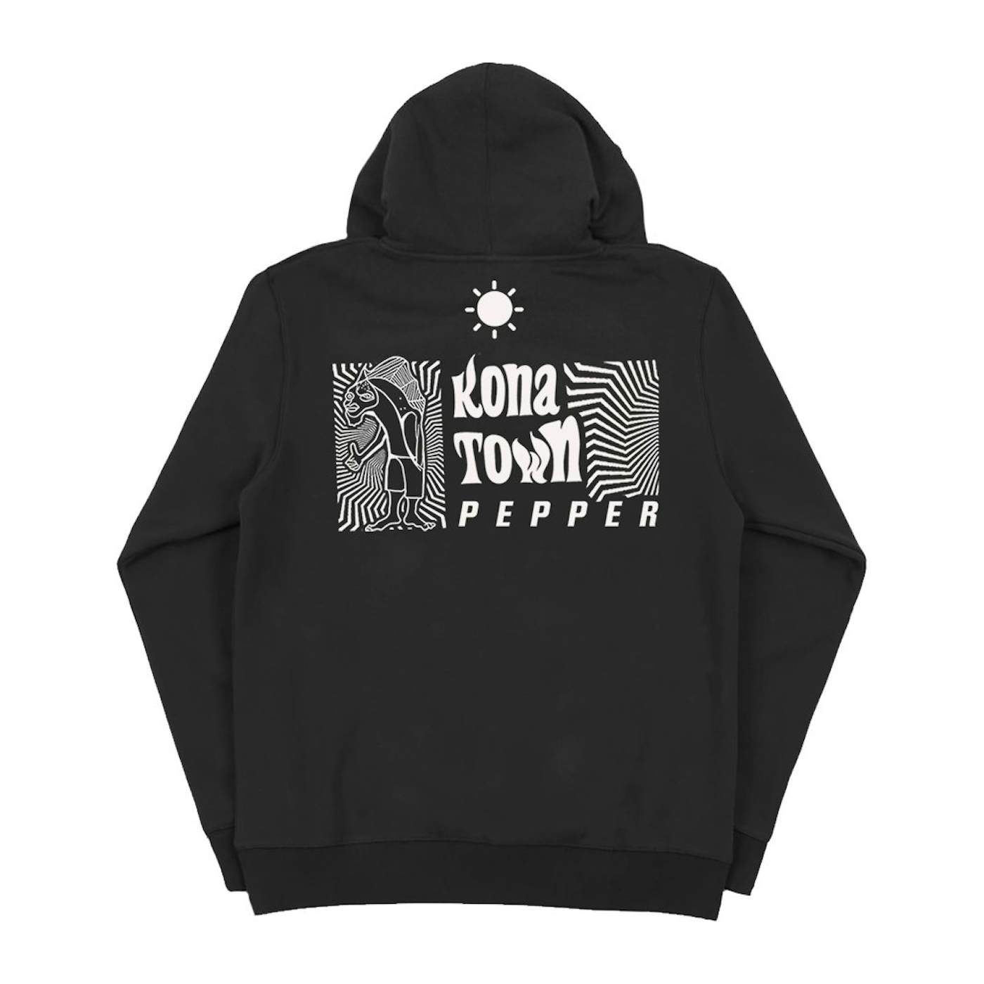 Pepper Kona Town Black Sherpa Hoodie