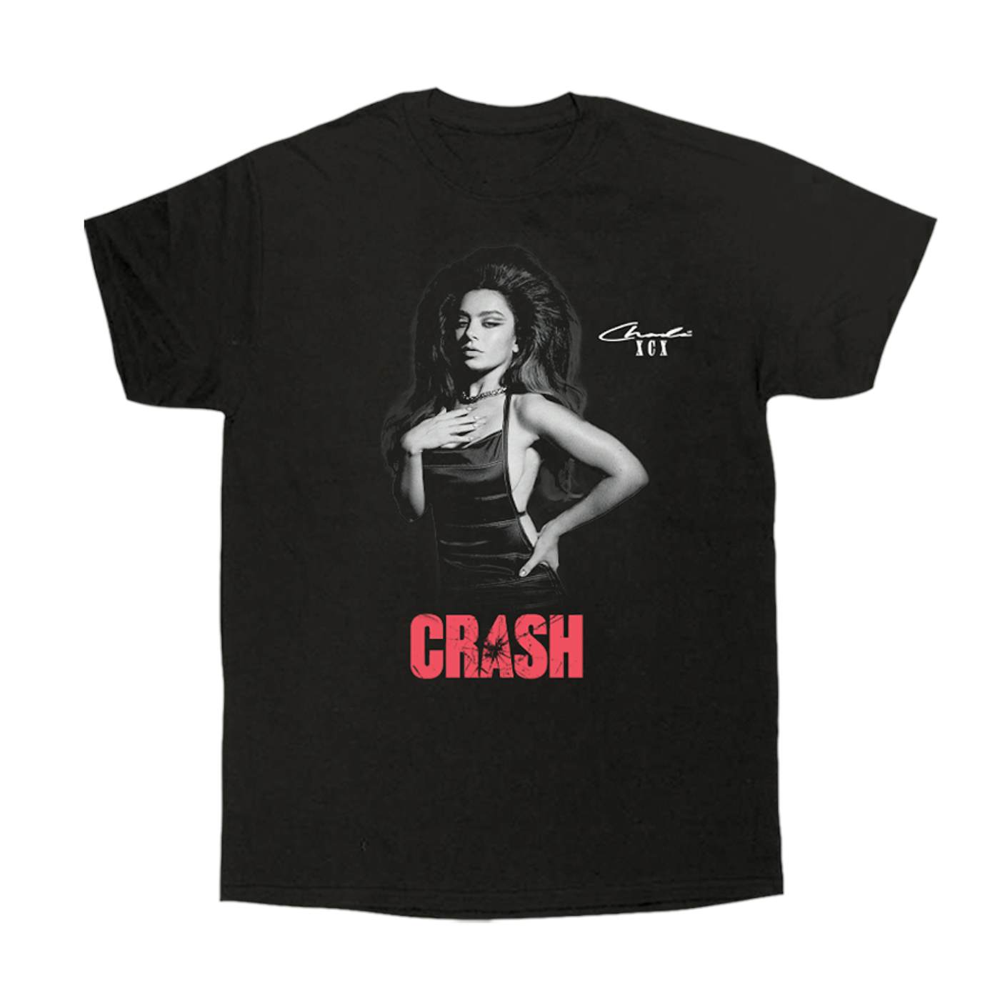 Charli XCX CRASH ALBUM BLACK T-SHIRT