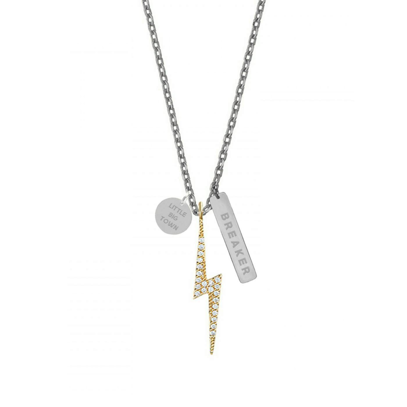 The Breaker Lightning Bolt Silver Necklace