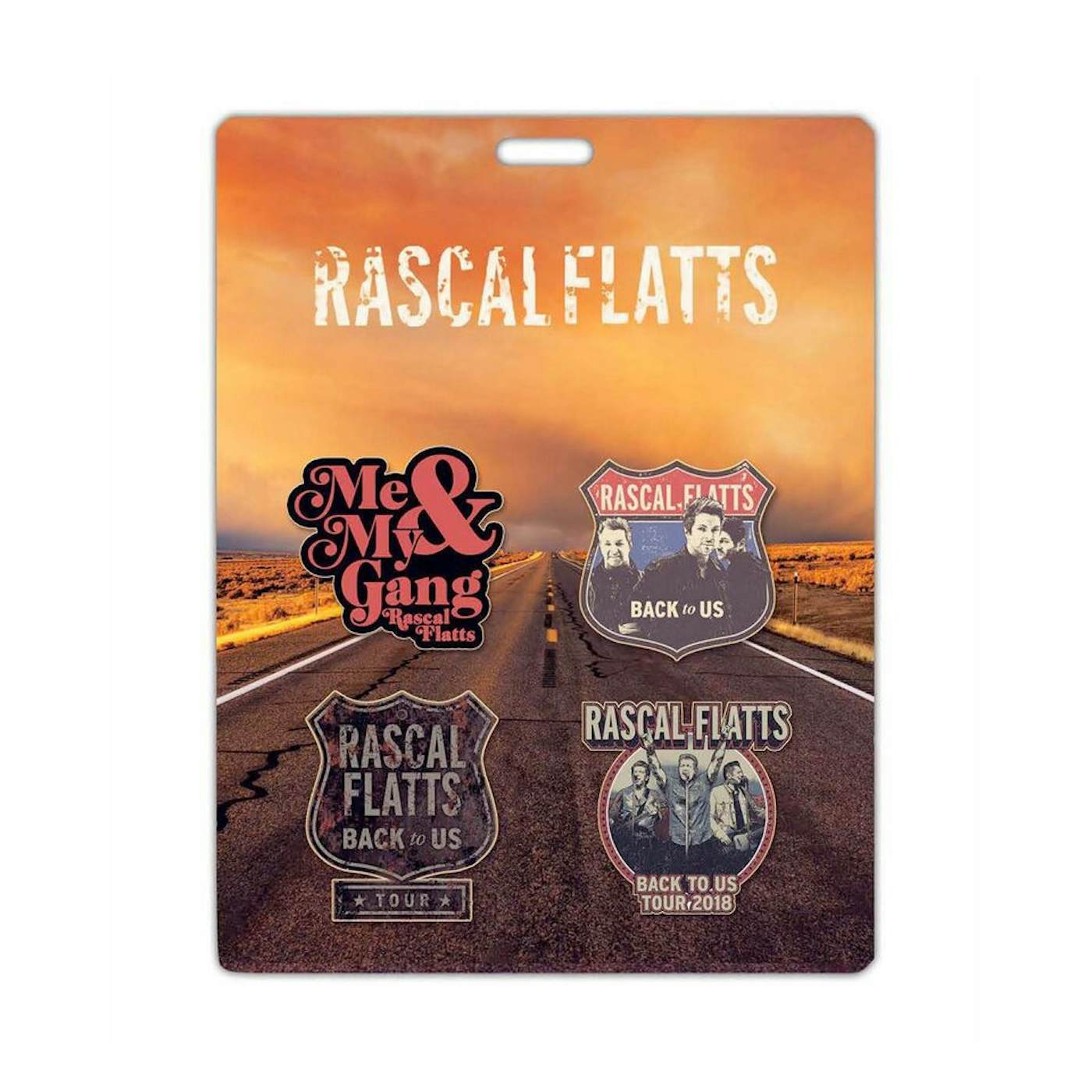 Rascal Flatts Back to Us Tour Pin Enamel Set