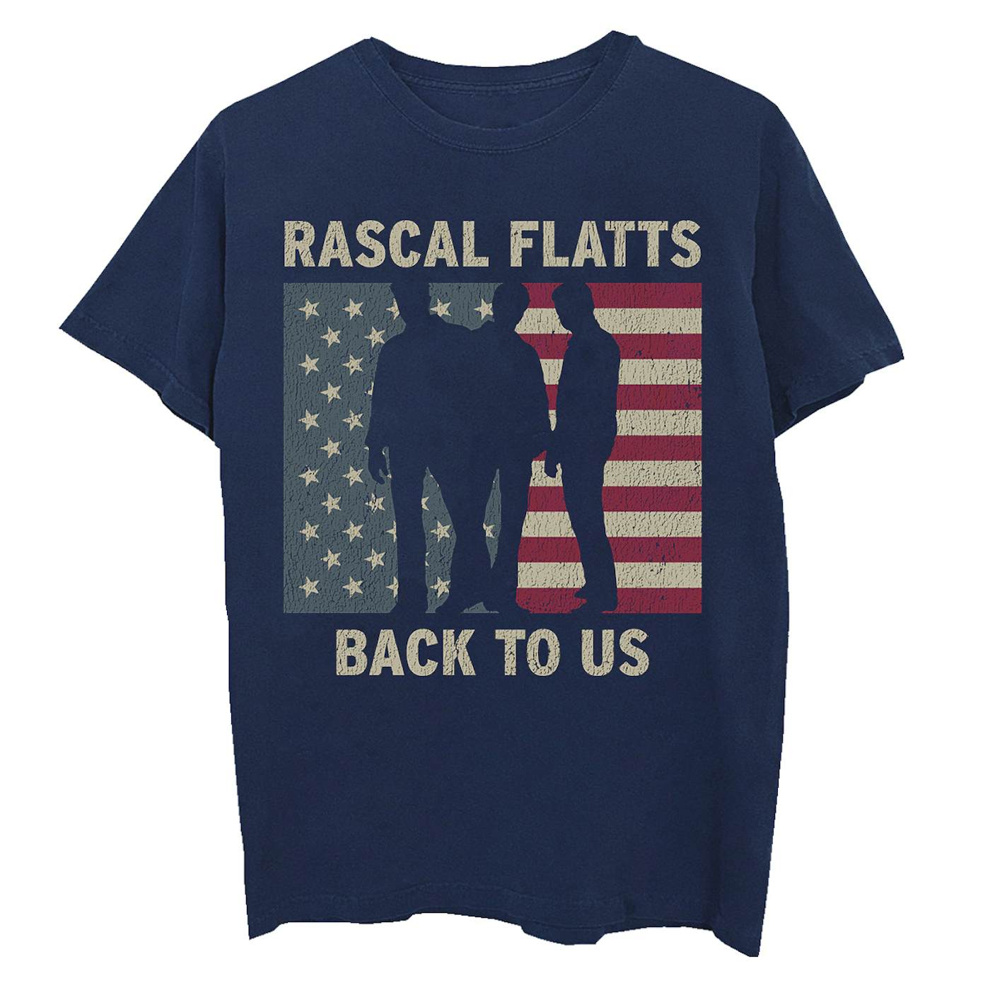 Rascal Flatts Flag Silhouette Indigo T-shirt