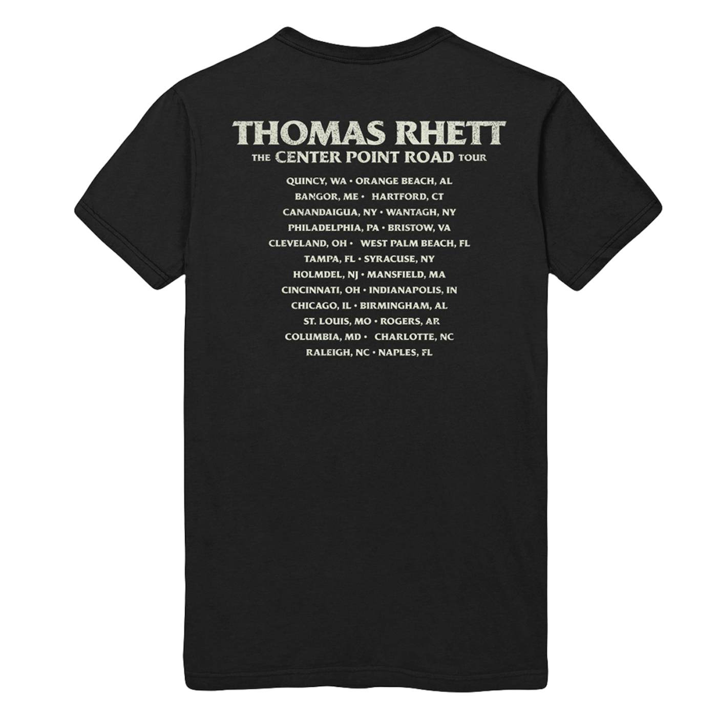 Thomas Rhett Center Point Road Dateback T-Shirt