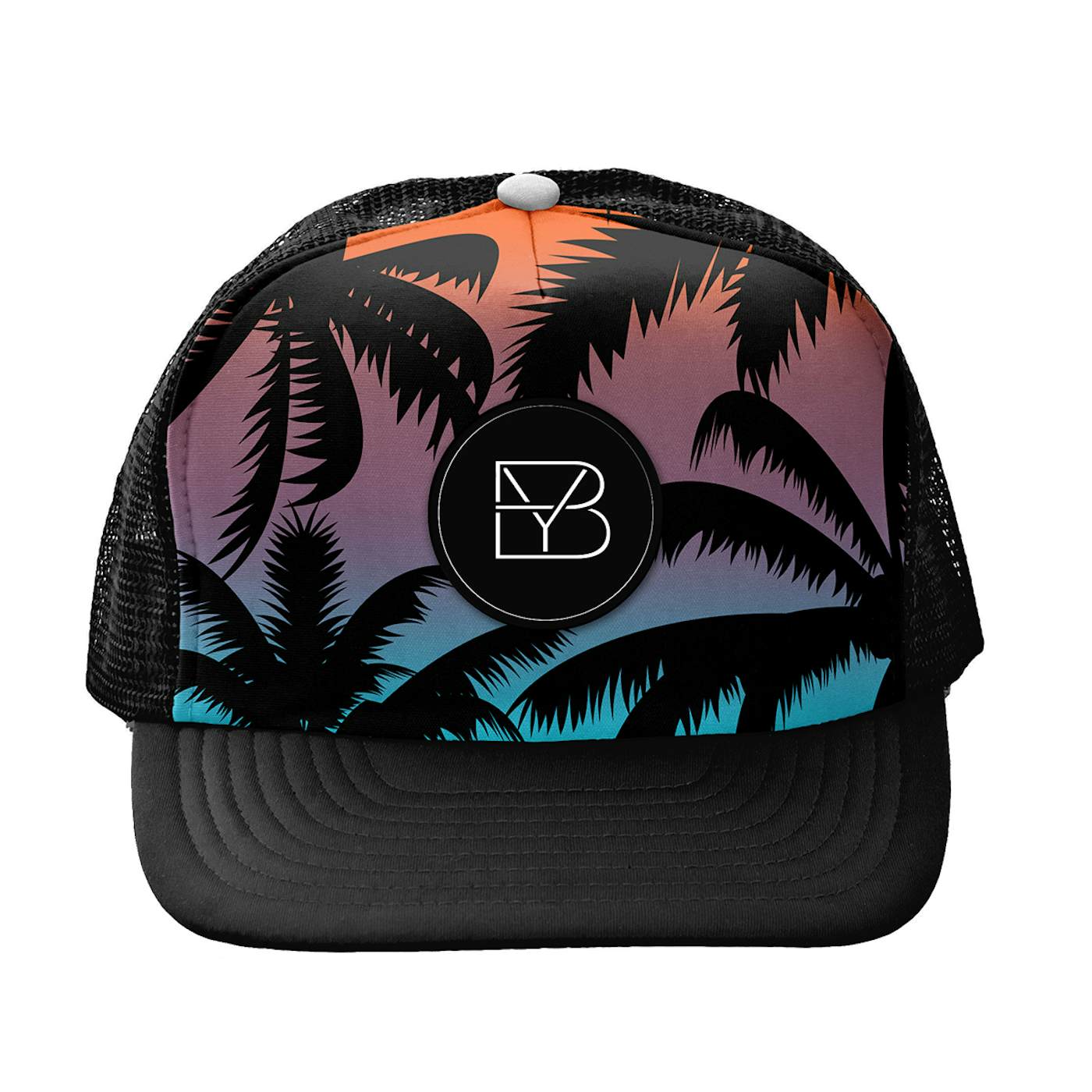Brett Young Ombre Palm Tree Trucker Hat