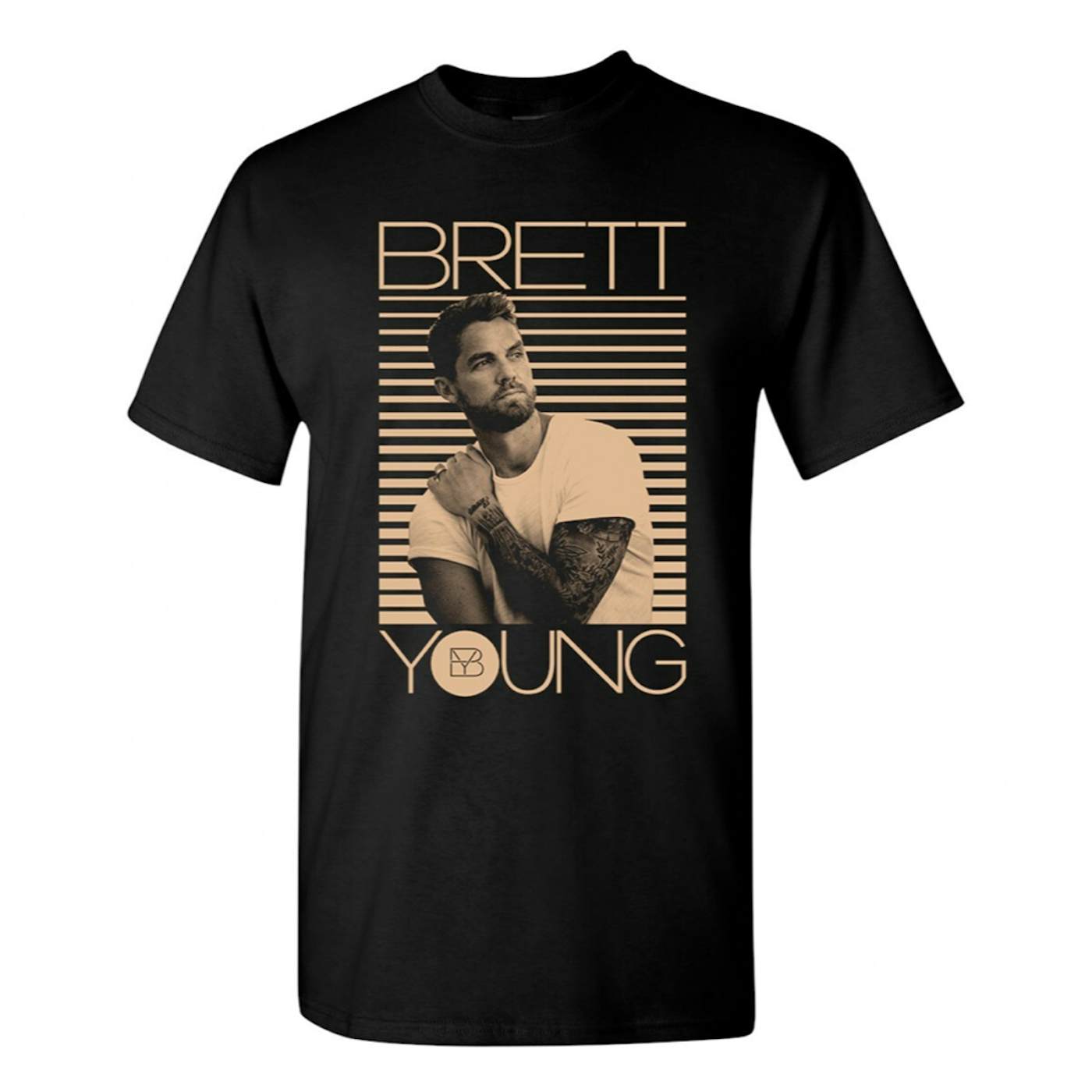 Brett Young Black Photo T-Shirt