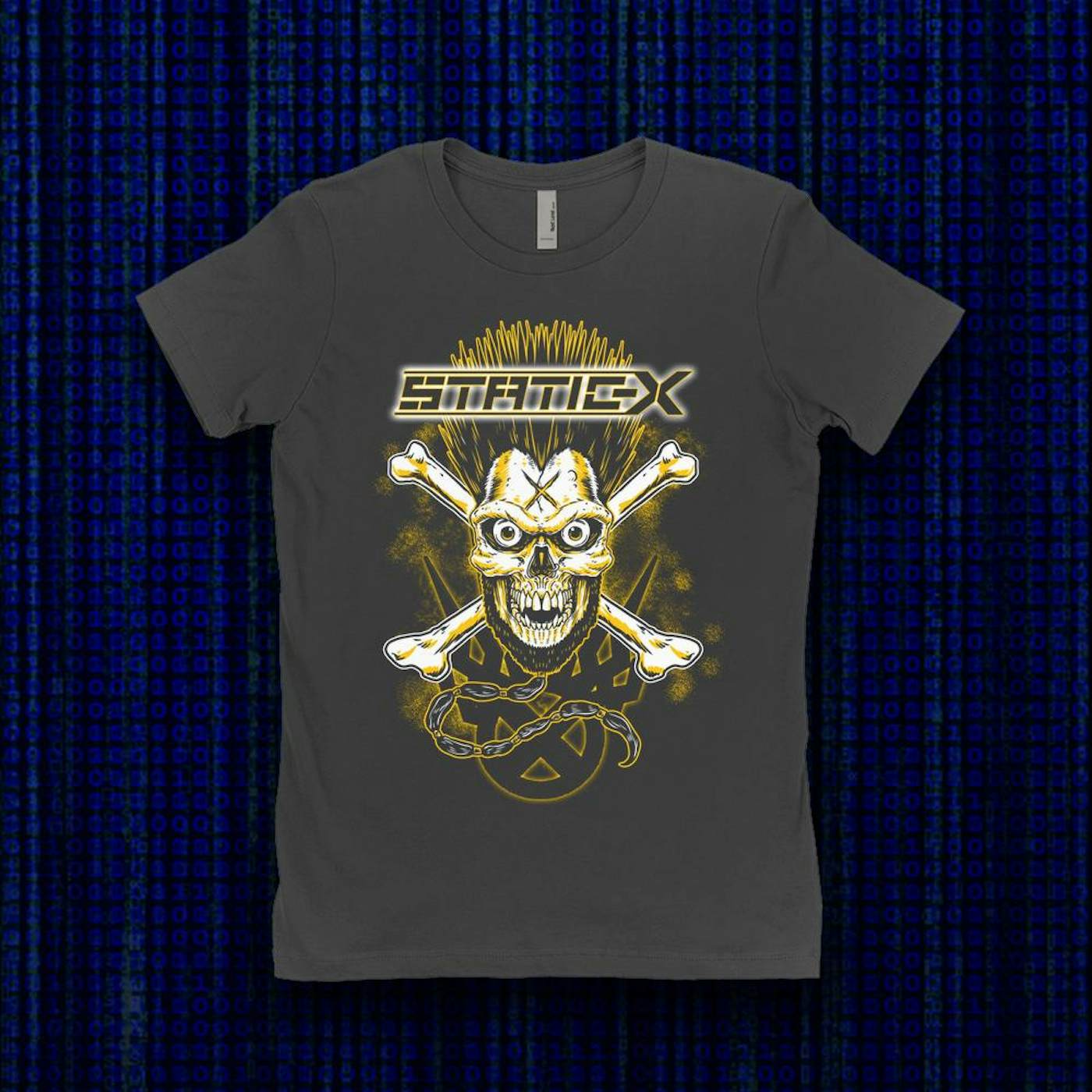Static-X Yellow Skull Shirts