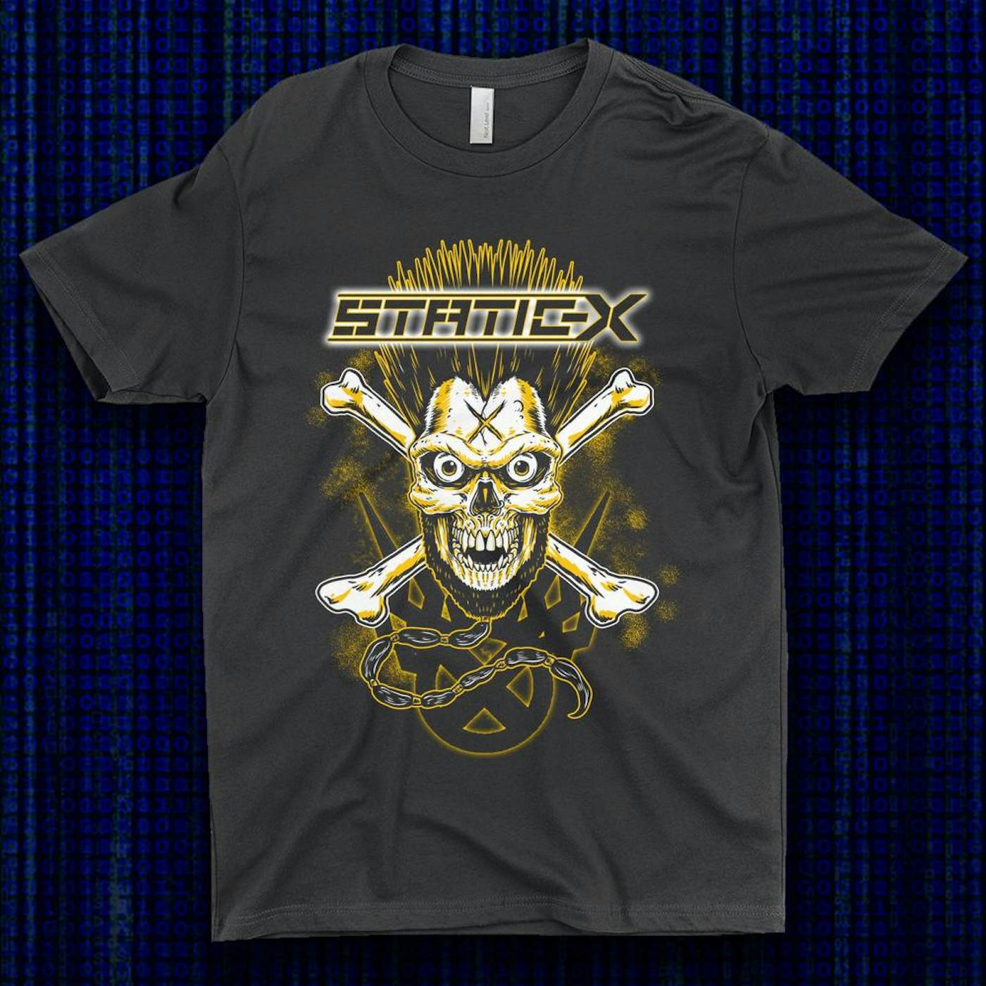 Static-X Yellow Skull Shirts