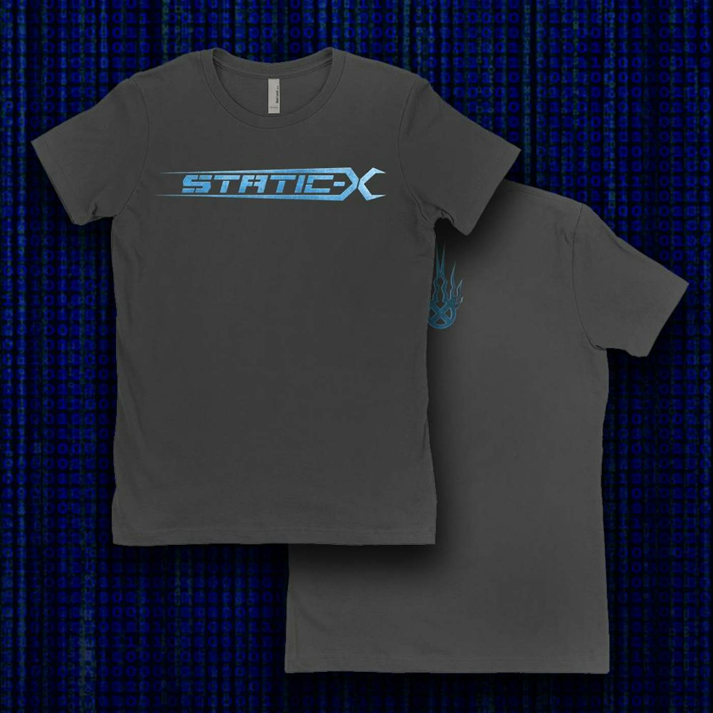 Static-X Blue Shock Symbol Shirts
