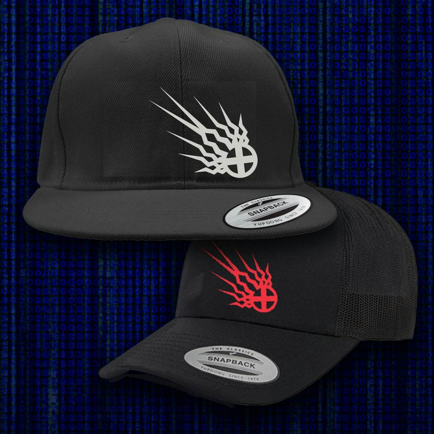 Static-X Shock Symbol Embroidered Hats