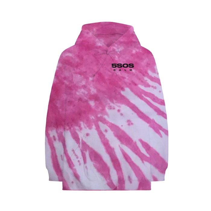 tie dye hoodie pink