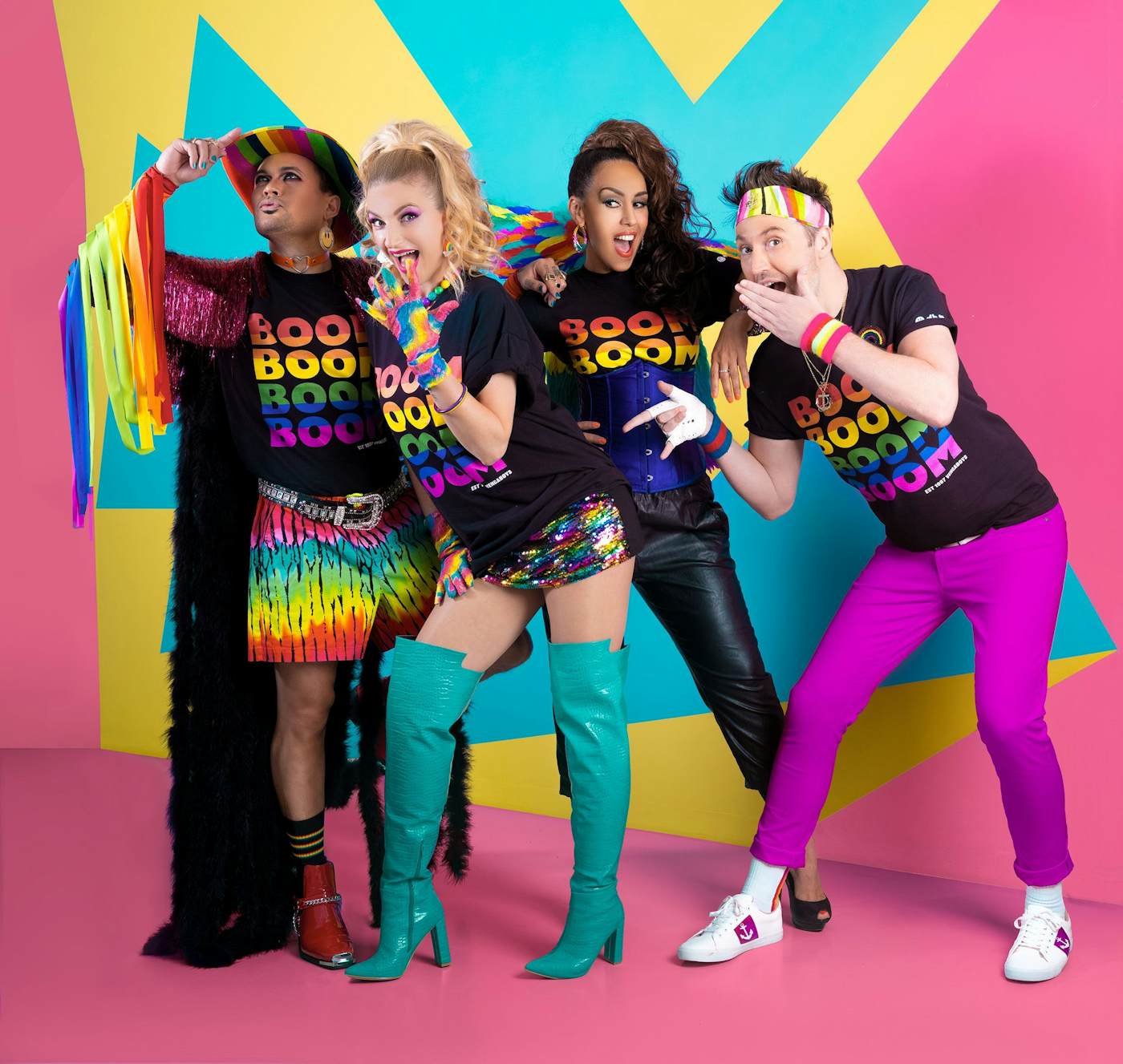 Vengaboys Boom Boom Boom Boom Rainbow Pride T-shirt