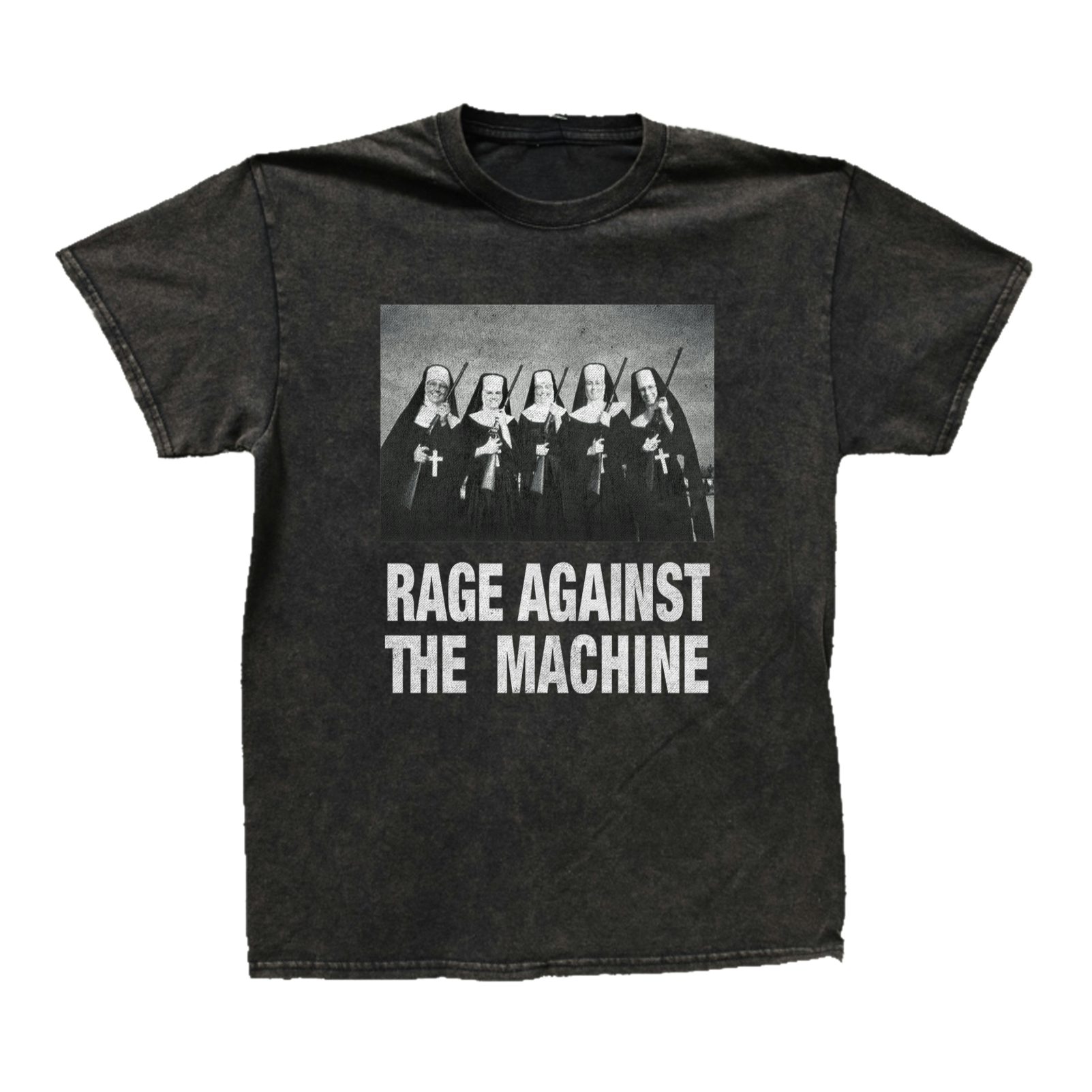 rage against the machine nun shirt