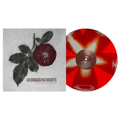 No Bragging Rights The Concrete Flower 12" Vinyl (Red & Grey Pinwheel)
