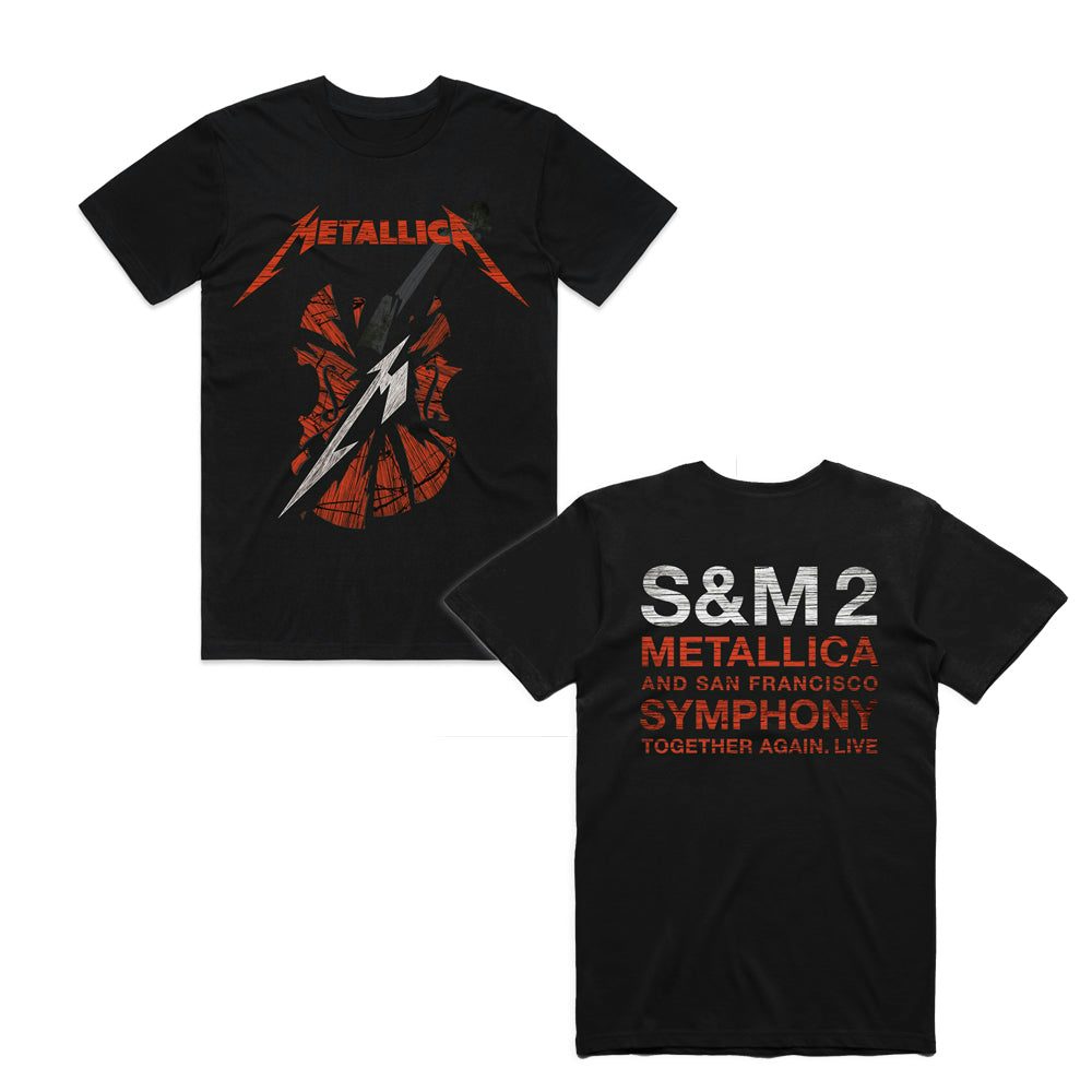 Metallica S M2 Scratch Cello Tee Black
