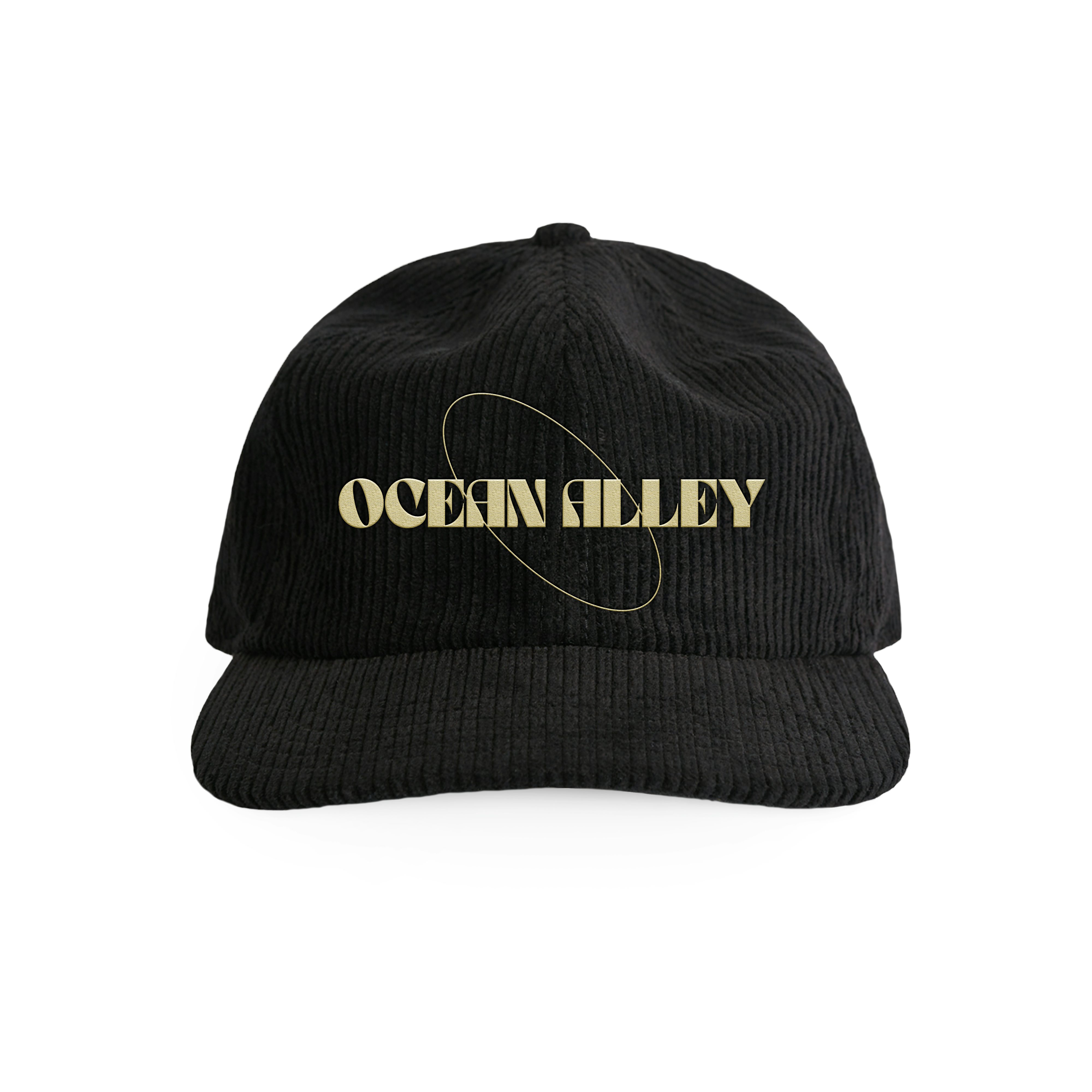 Ocean Alley Logo Corduroy Hat (Black)
