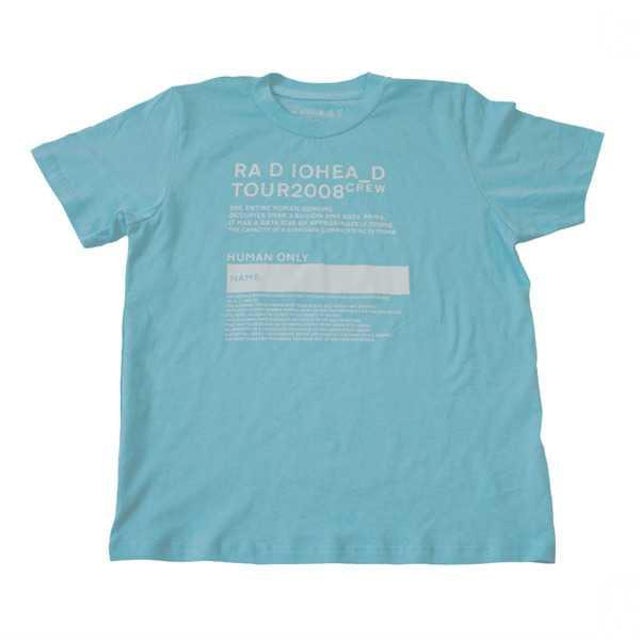 Radiohead Aqua 2008 Crew Kids T Shirt