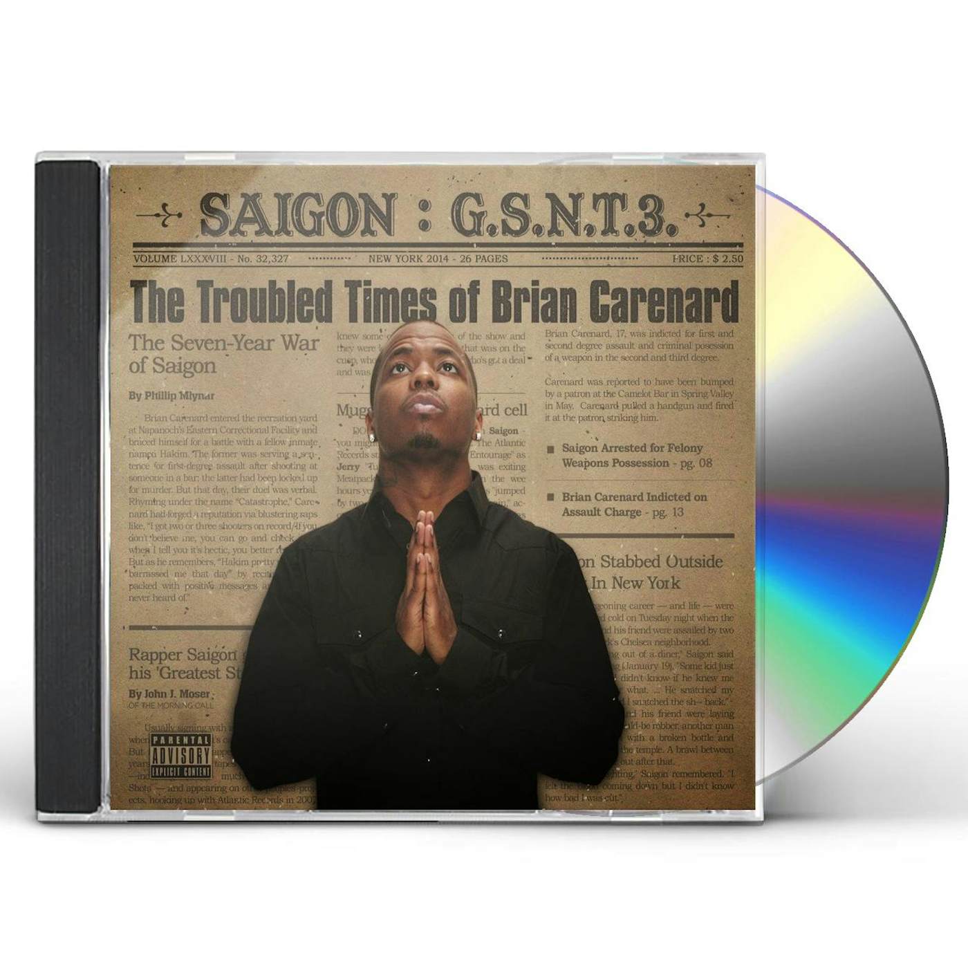 Saigon GSNT 3: THE TROUBLED TIMES OF BRIAN CARENARD CD