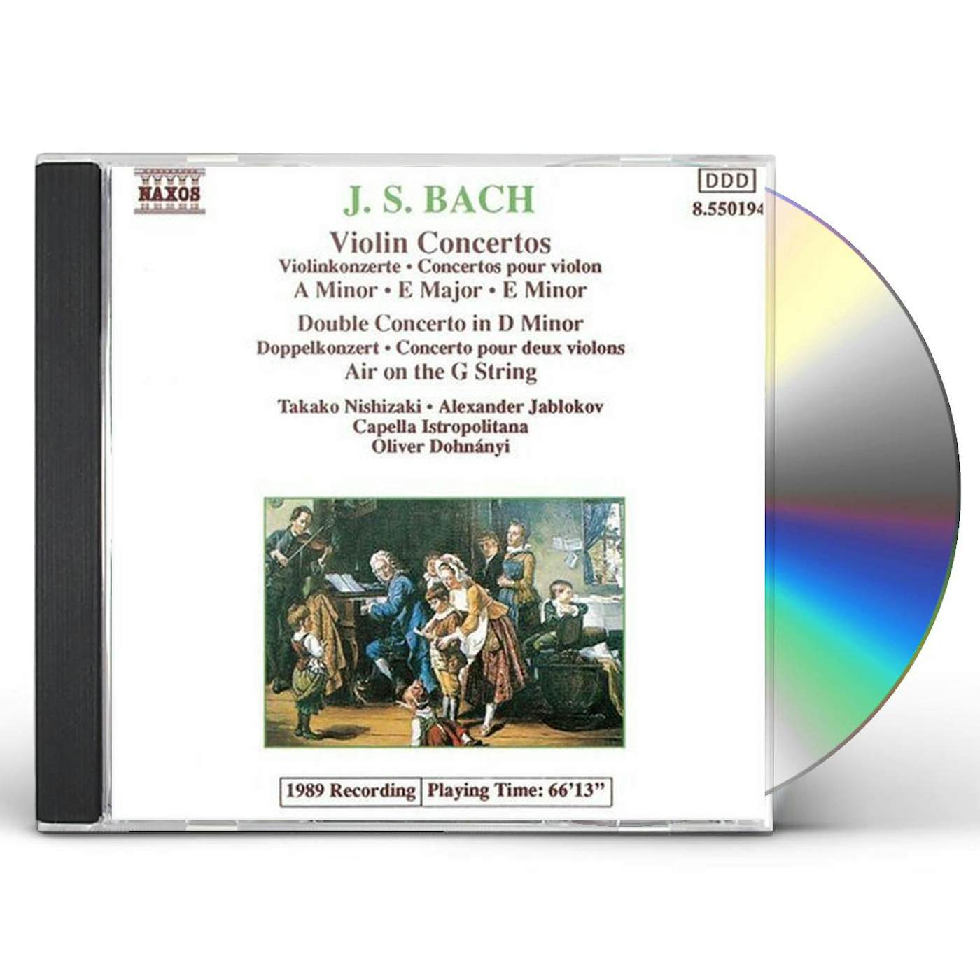 Johann Sebastian Bach VIOLIN CONCERTOS CD
