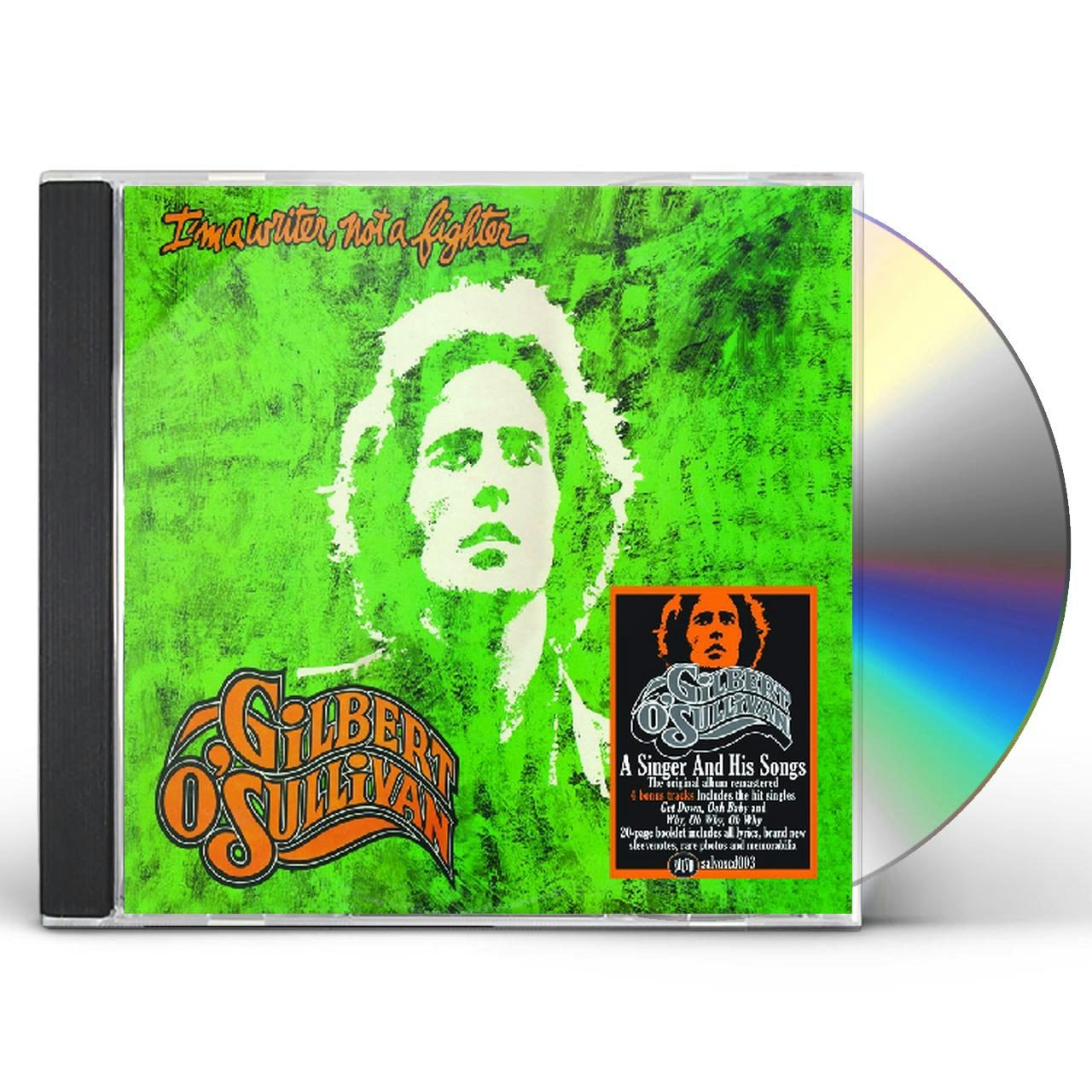 Gilbert O'Sullivan I'M A WRITER NOT A FIGHTER CD $9.99$8.99