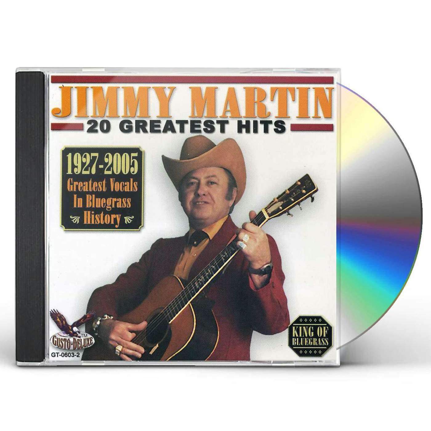 Jimmy Martin 20 GREATEST HITS CD
