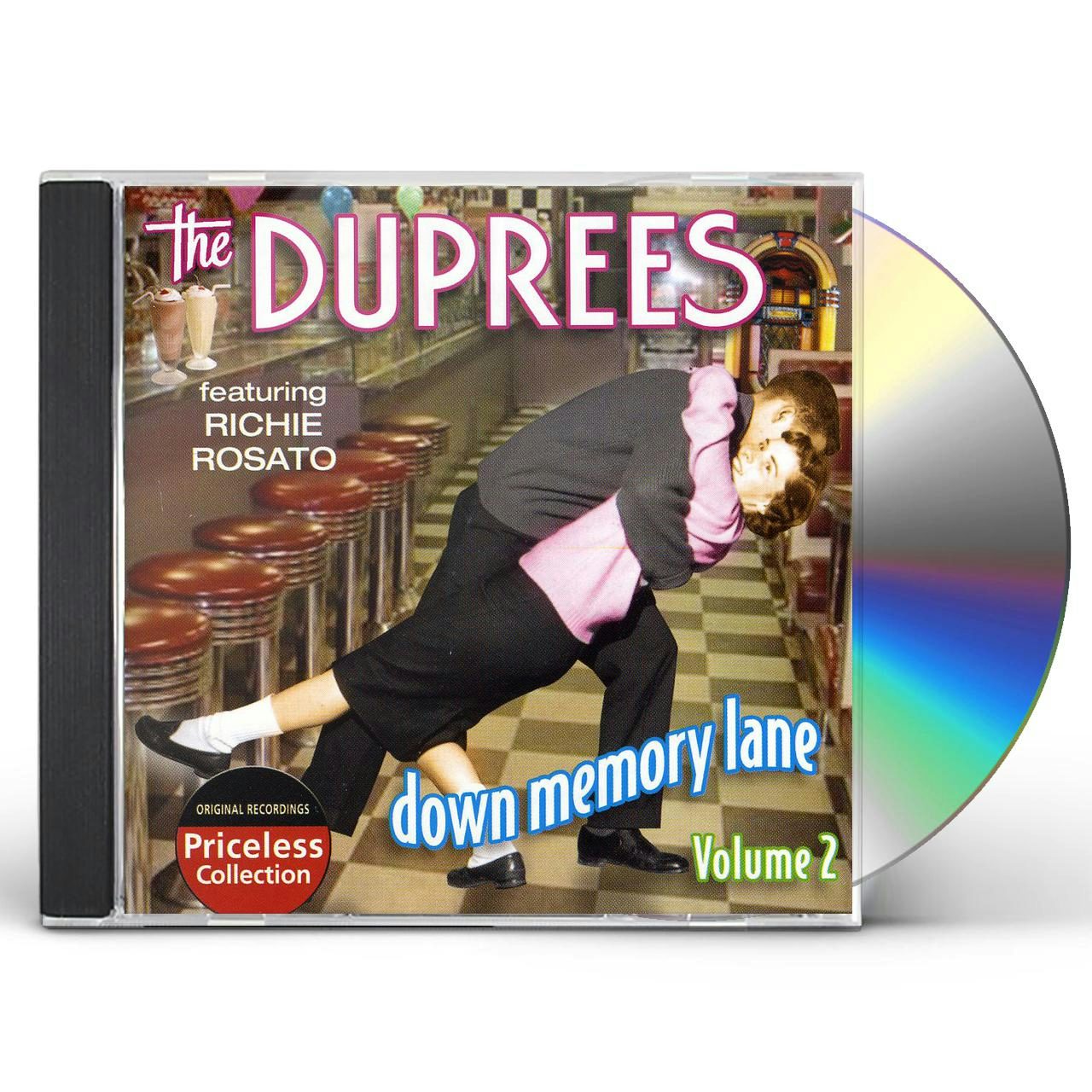 The Duprees DOWN MEMORY LANE 2 CD