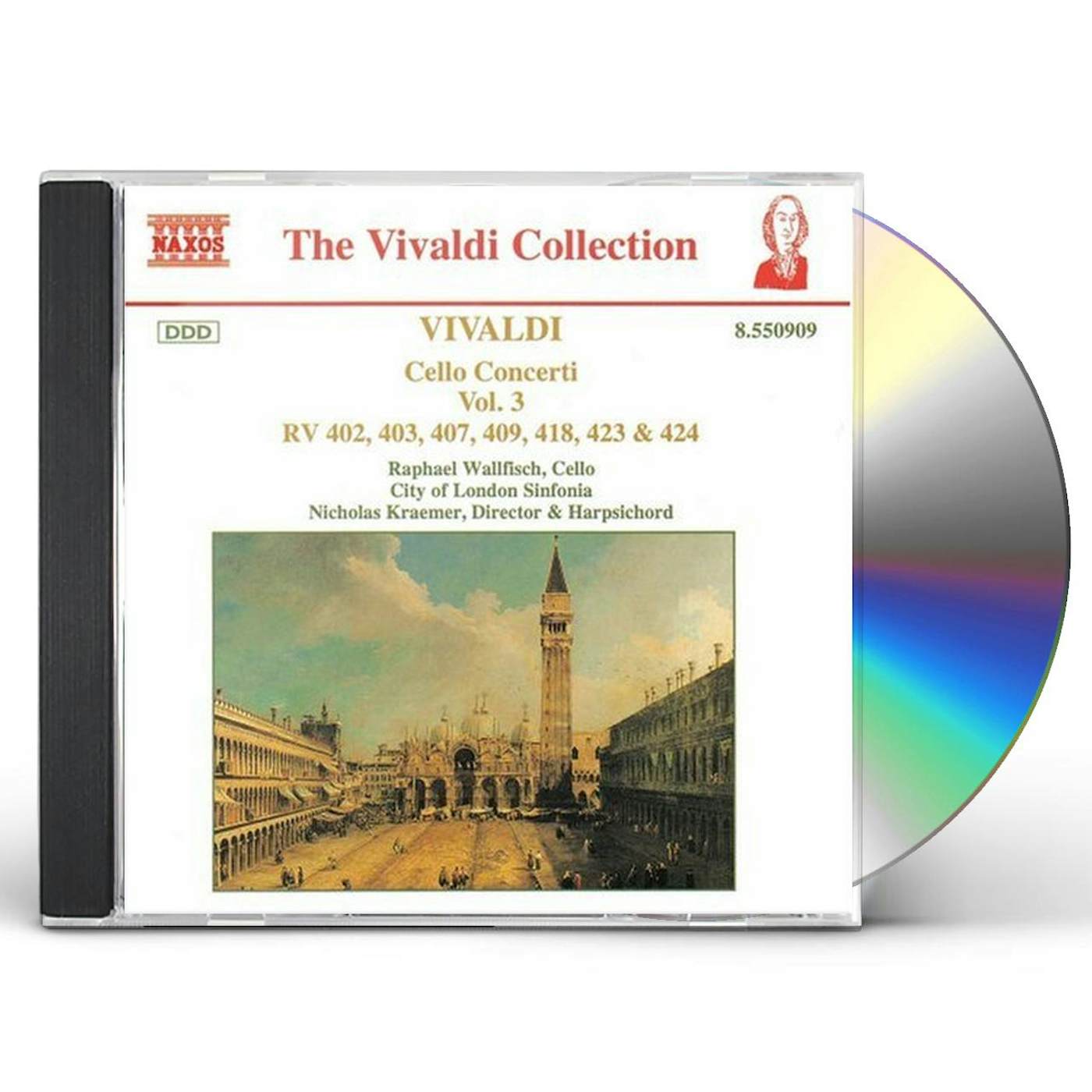 Antonio Vivaldi CELLO CONCERTOS VOL. 3 CD