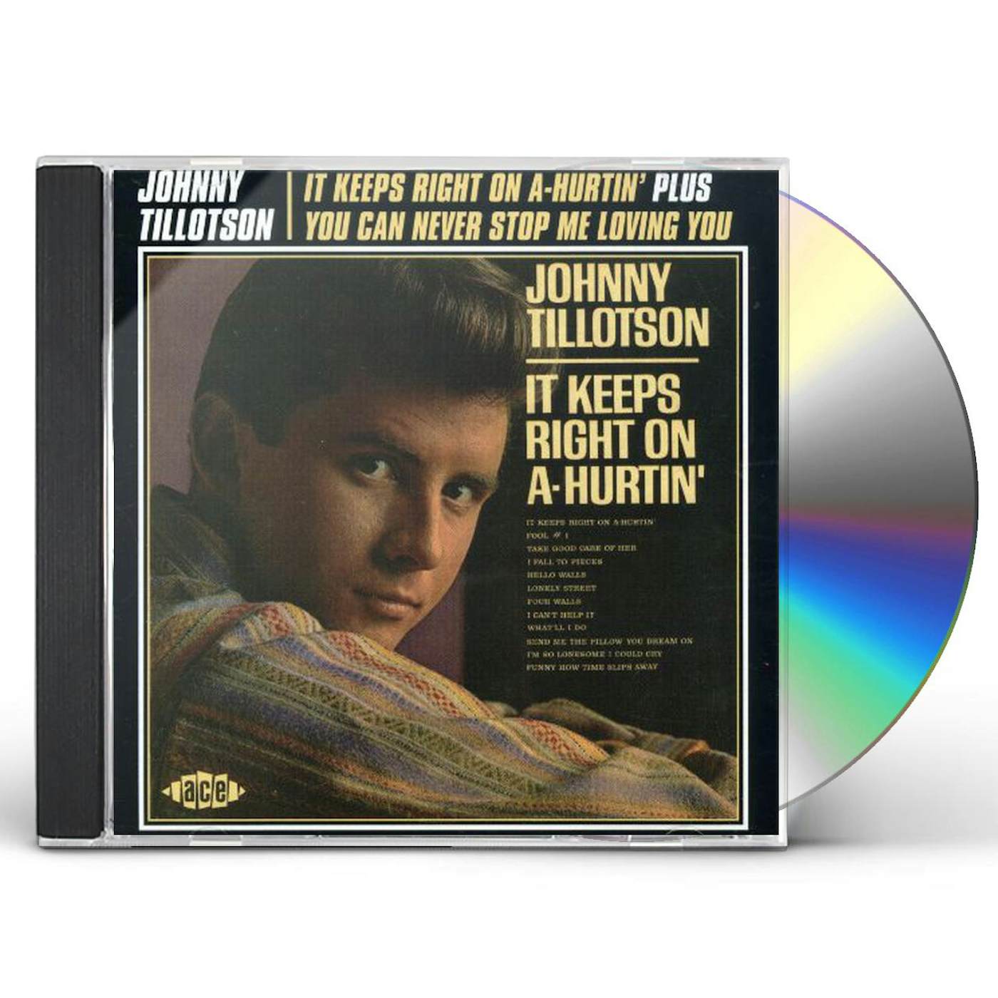 Johnny Tillotson IT KEEPS RIGHT ON-HURTIN / YOU CAN NEVER STOP ME CD