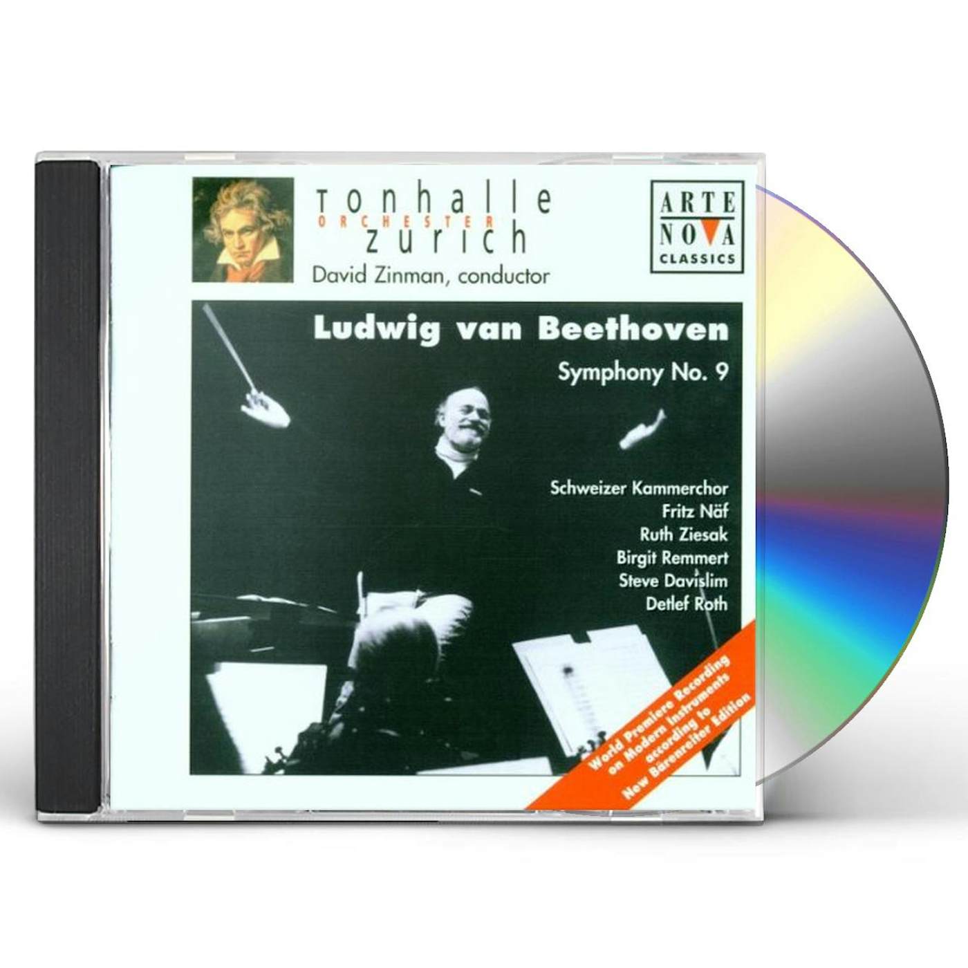 David Zinman BEETHOVEN: SYMPHONY NO. 9 CD