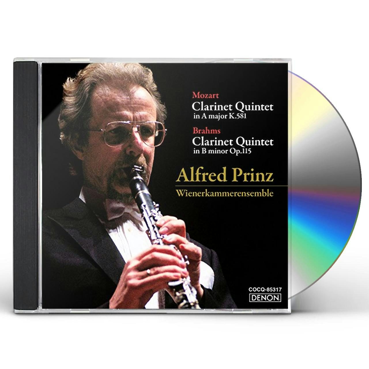 Alfred Prinz MOZART & BRAHMS: CLARINET QUINTETS CD