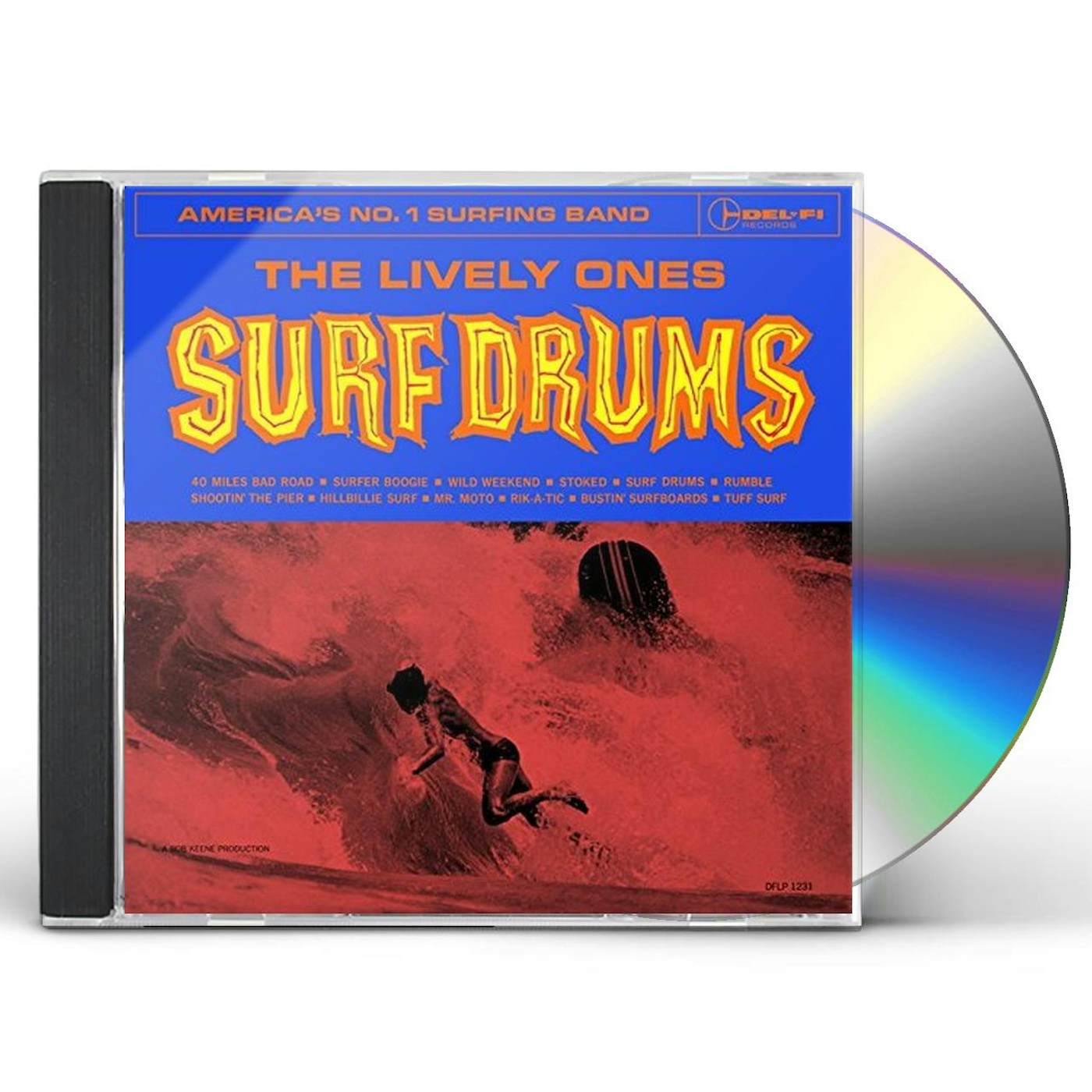 The Lively Ones SURF DRUMS CD