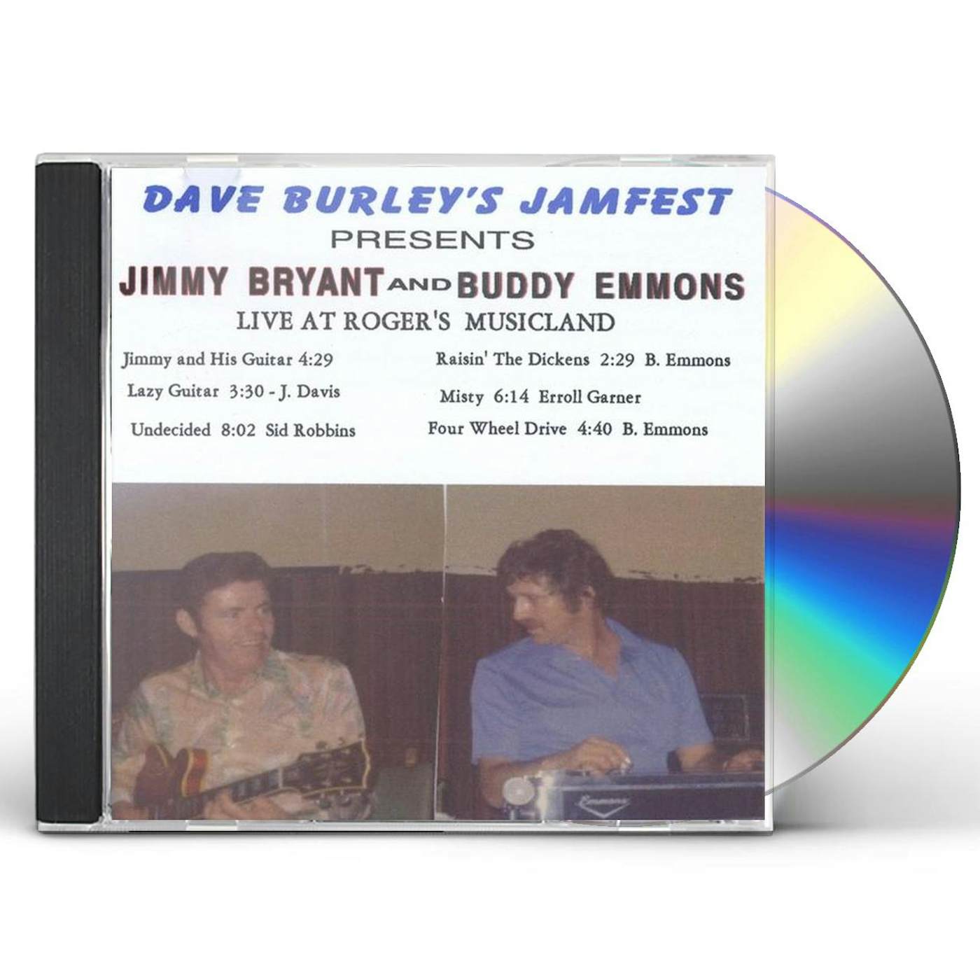 Jimmy Bryant DAVE BURLEYS JAMFEST LIVE AT ROGERS MUSICLAND CD