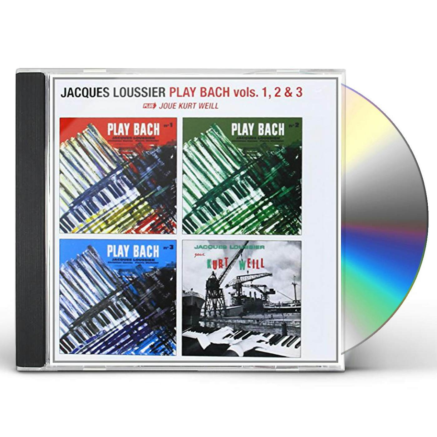 Jacques Loussier PLAY BACH VOLS. 1 2 & 3 + JOUE KURT WEILL CD
