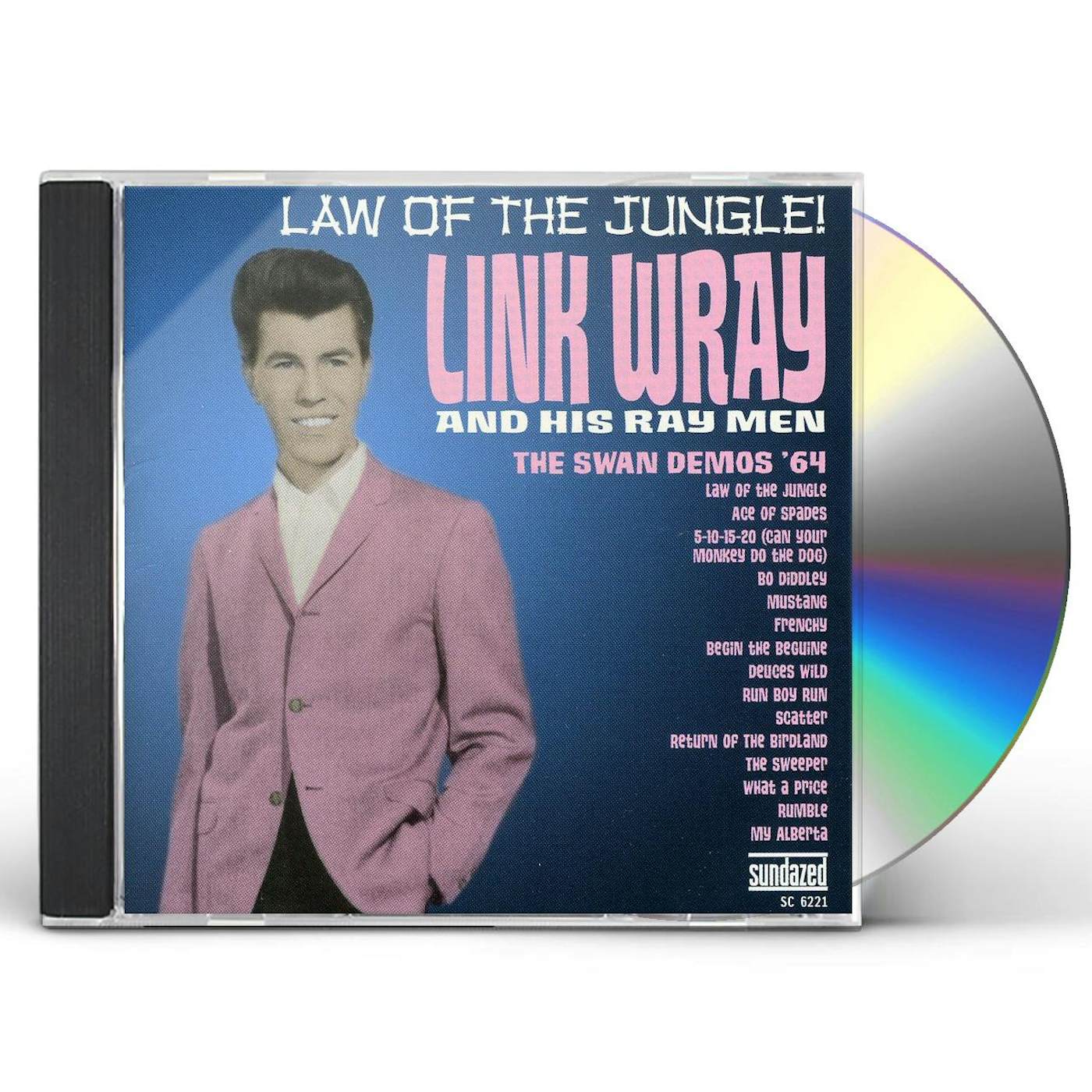 Link Wray LAW OF THE JUNGLE: 64 SWAN DEMOS CD