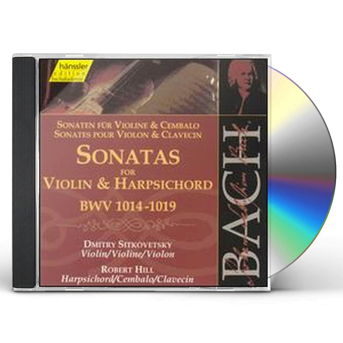Johann Sebastian Bach VIOLIN & HARPSICHORD SONATAS 122 CD