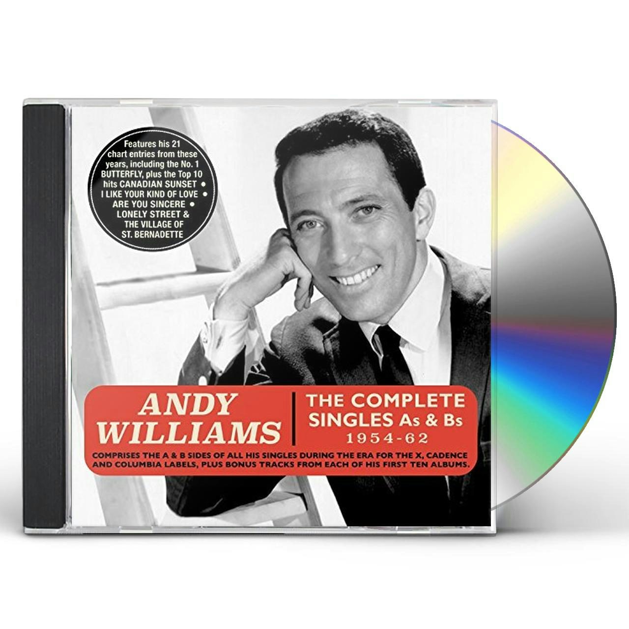 Andy Williams COMPLETE SINGLES AS & BS 1954-62 CD