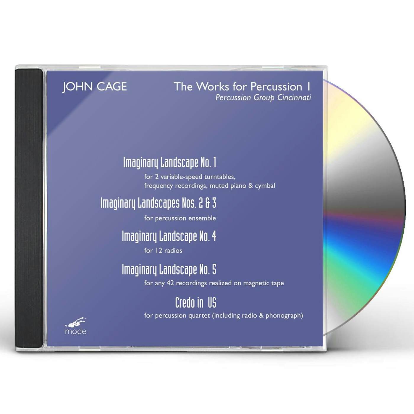 John Cage WORKS FOR PERCUSSION 1: PERCUSSION GROUP CD