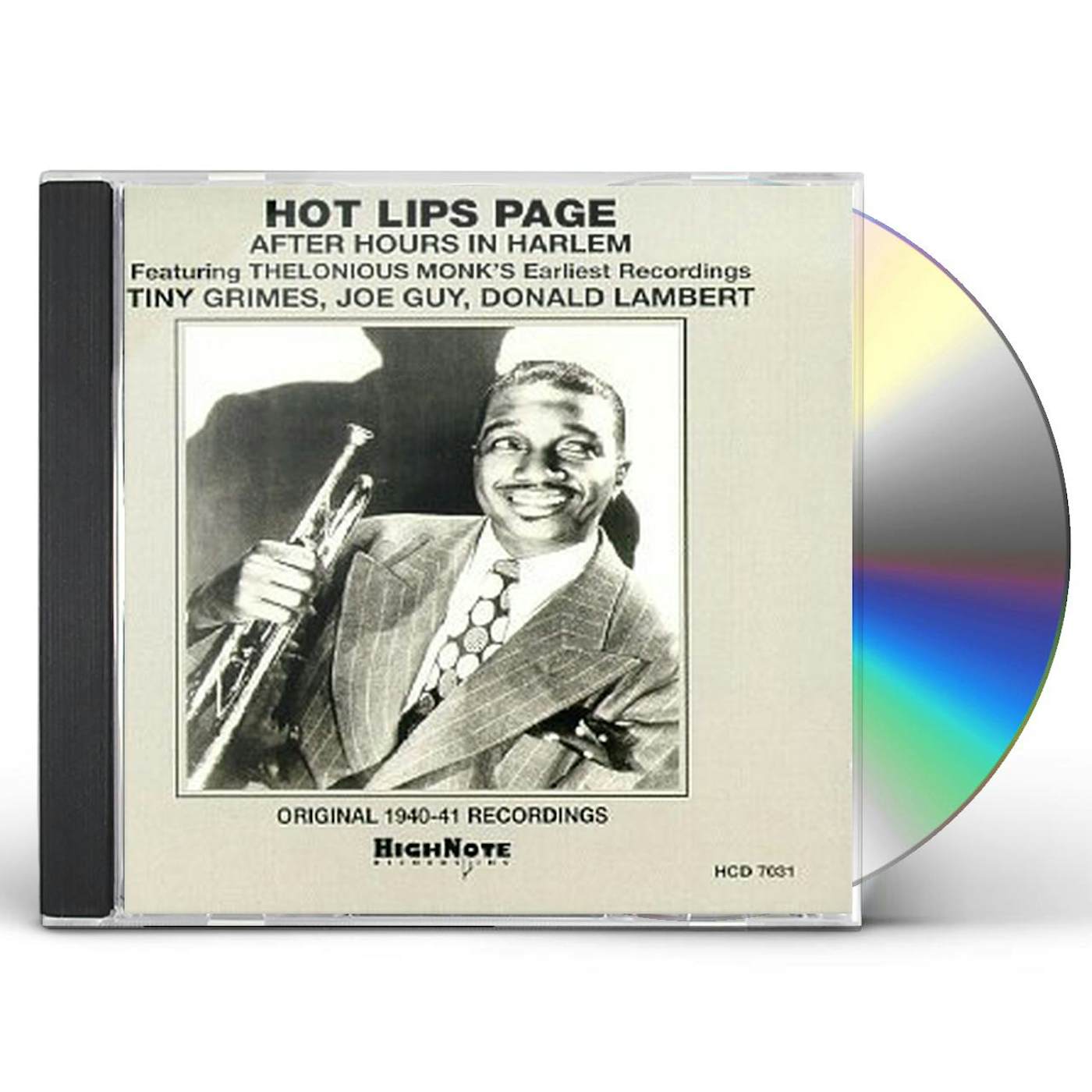 Hot Lips Page AFTER HOURS AT MINTON'S CD