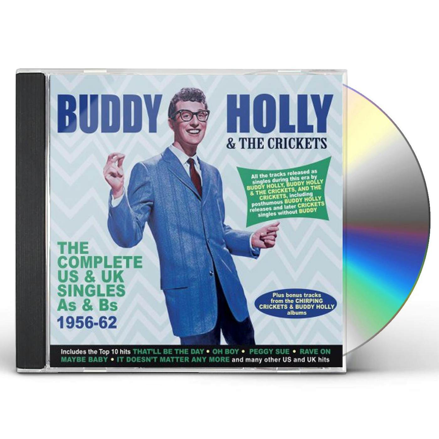 Buddy Holly & The Crickets COMPLETE US & UK SINGLES AS & BS 1956-62 CD