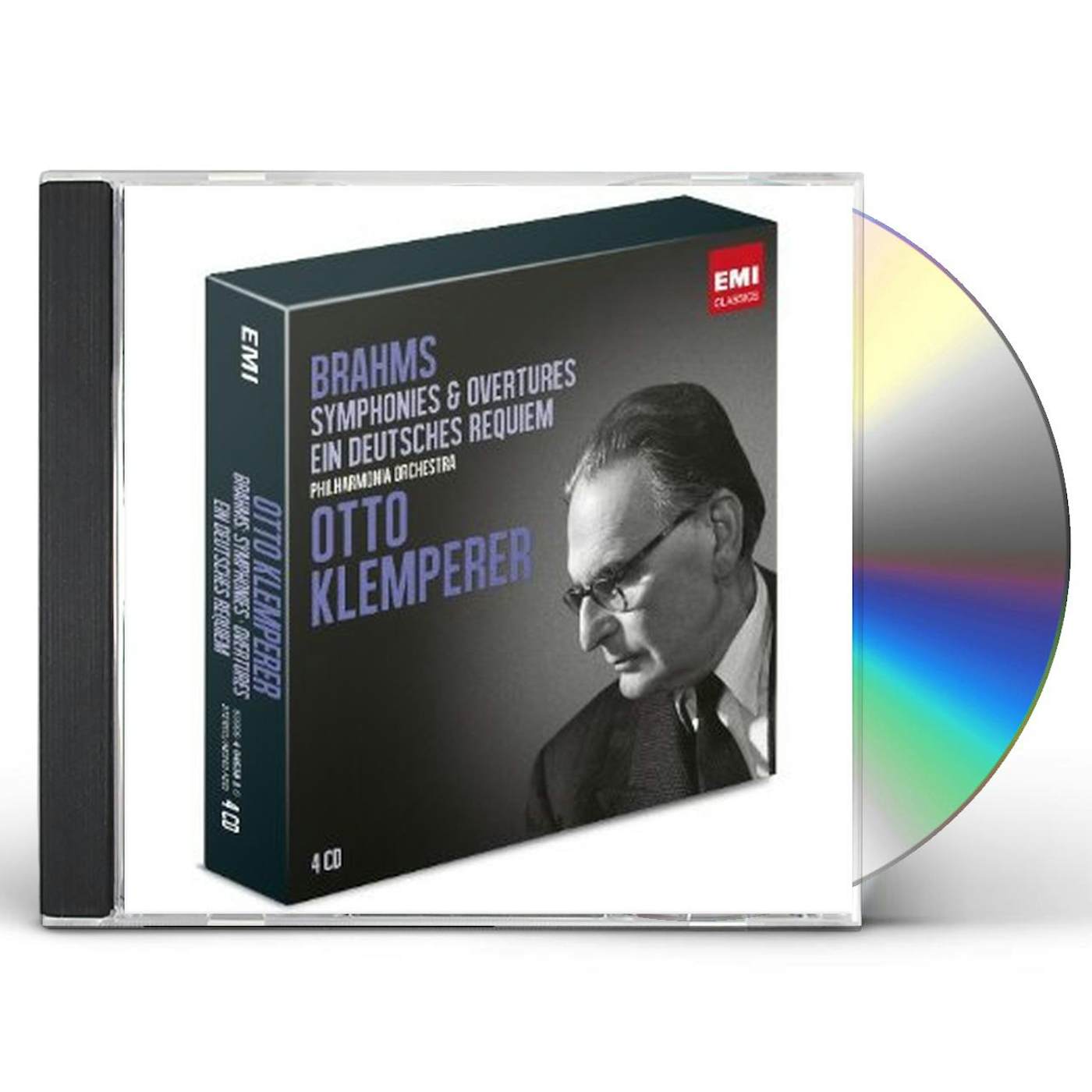 Otto Klemperer BRAHMS: SYMPHONIES EIN DEUTSCH CD