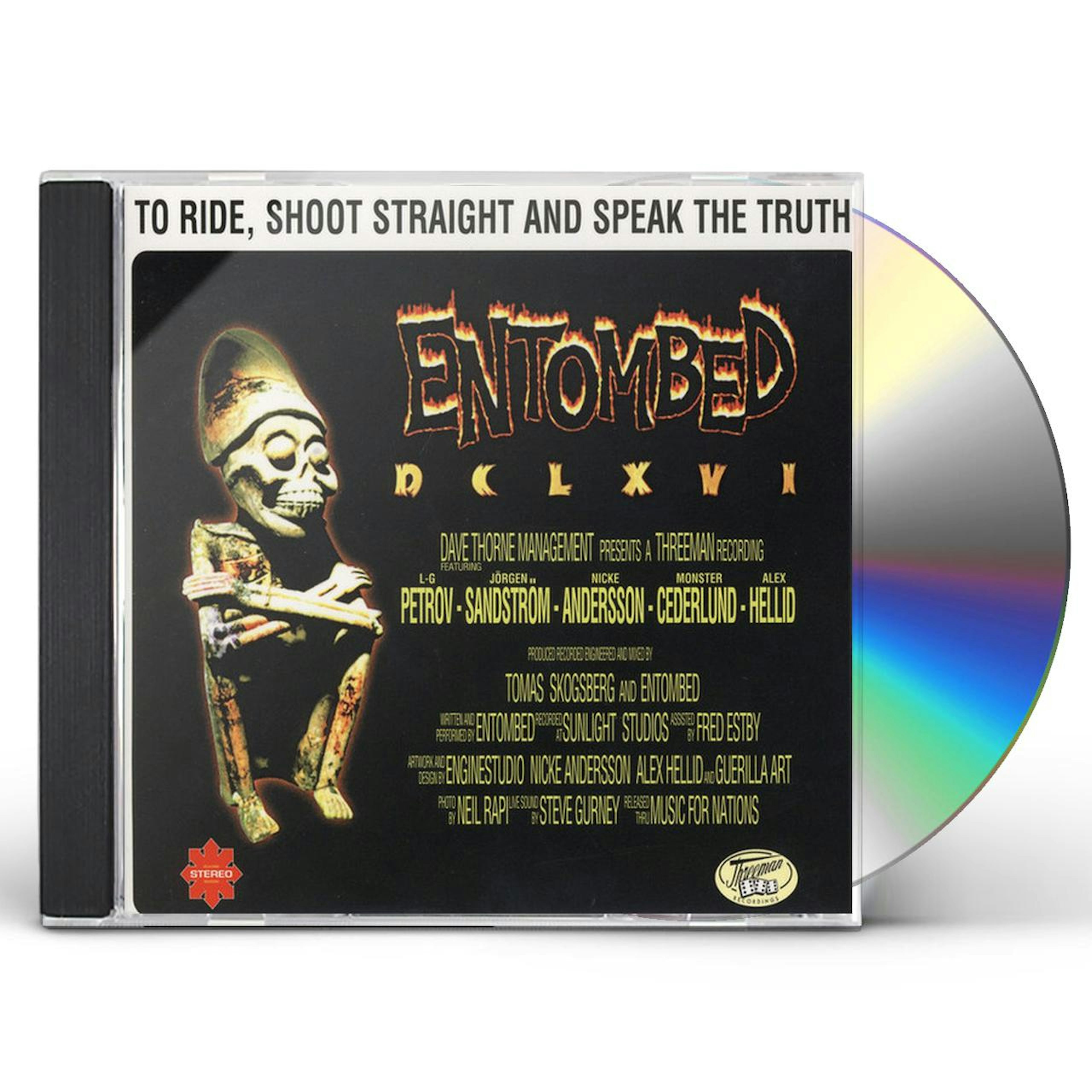 Entombed Dclxvi To Ride Shoot Straight And Speak The Truth Cd