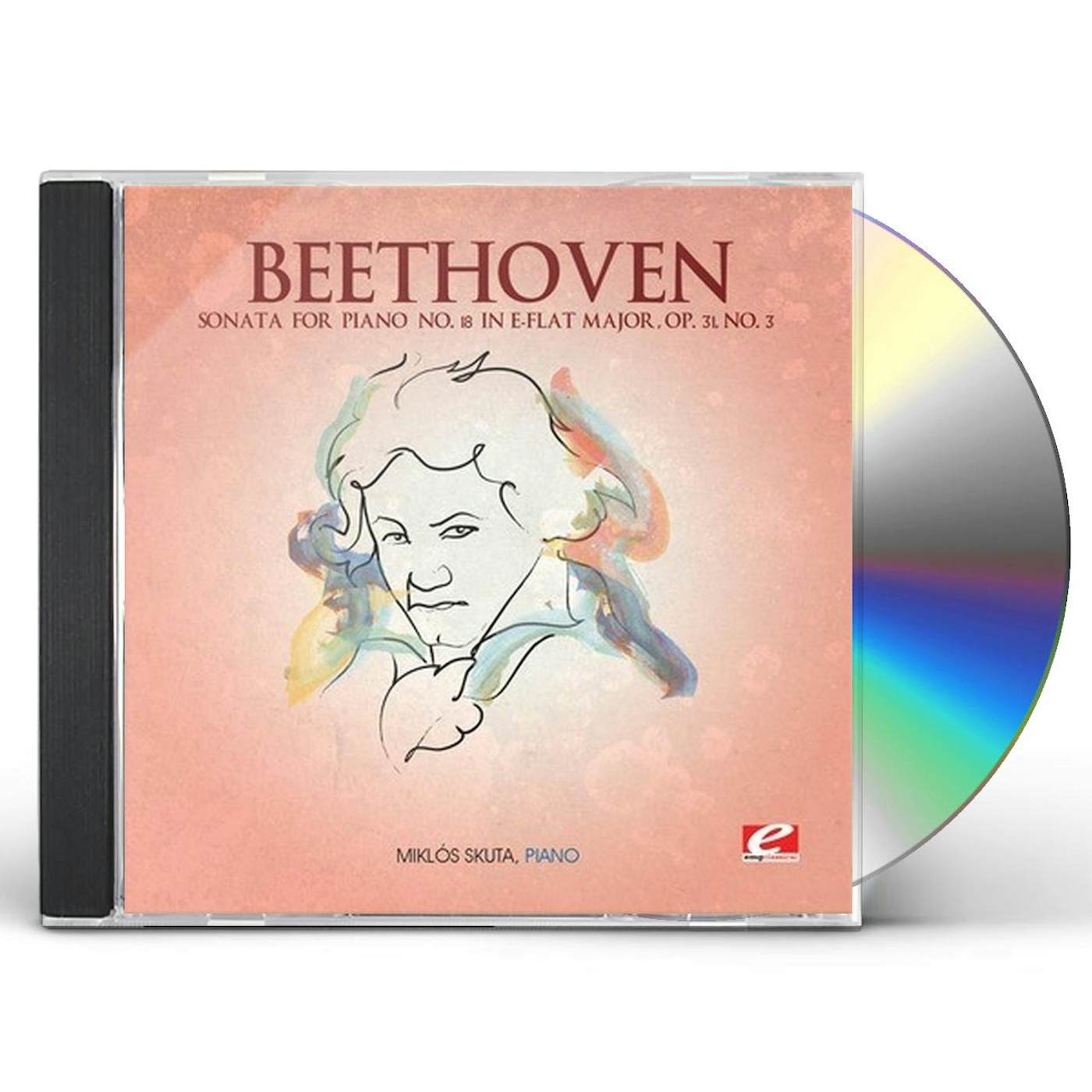 Ludwig van Beethoven SONATA FOR PIANO 18 IN E-FLAT MAJOR CD