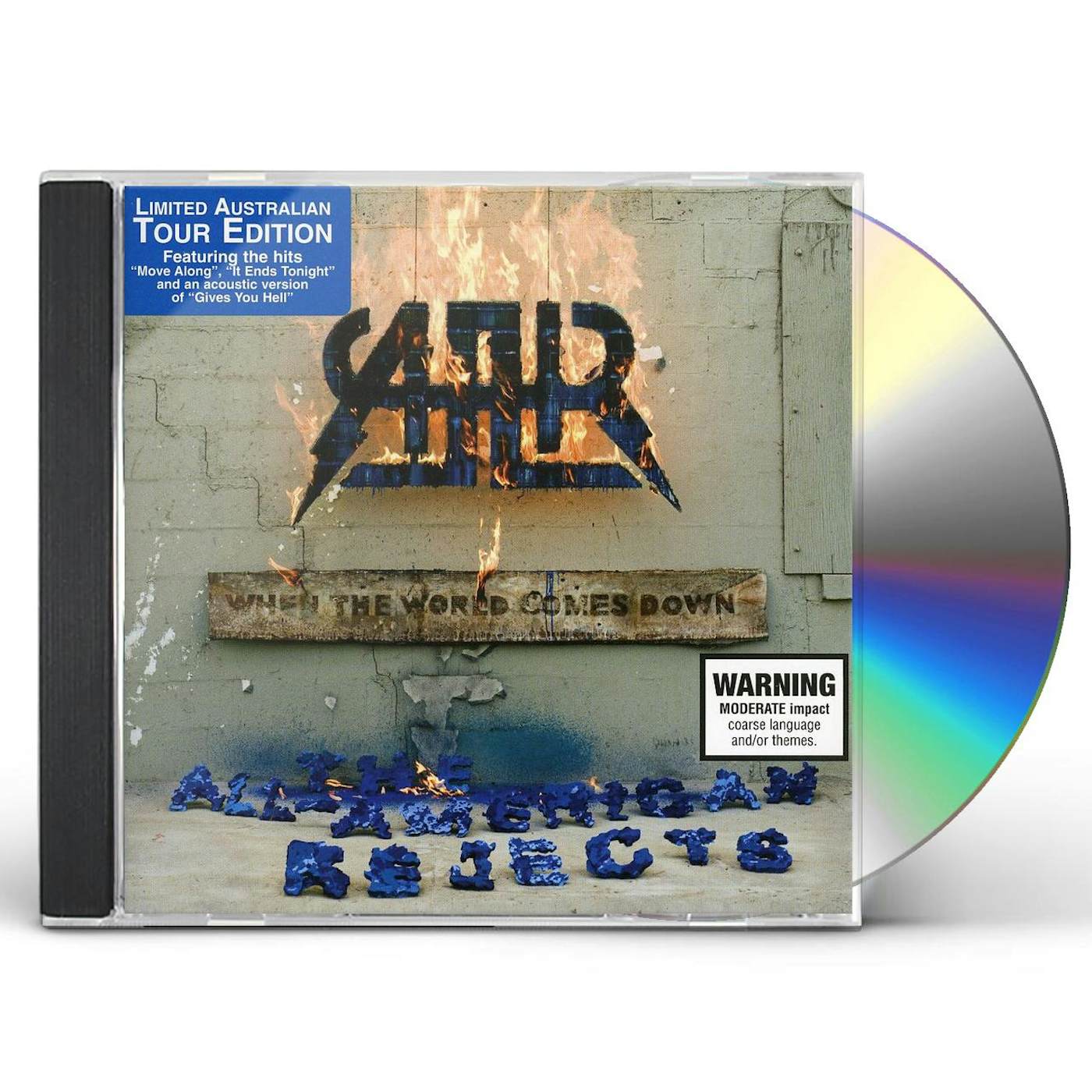 The All-American Rejects WHEN THE WORLD COMES DOWN-AUSTRALIAN TOUR EDITION CD