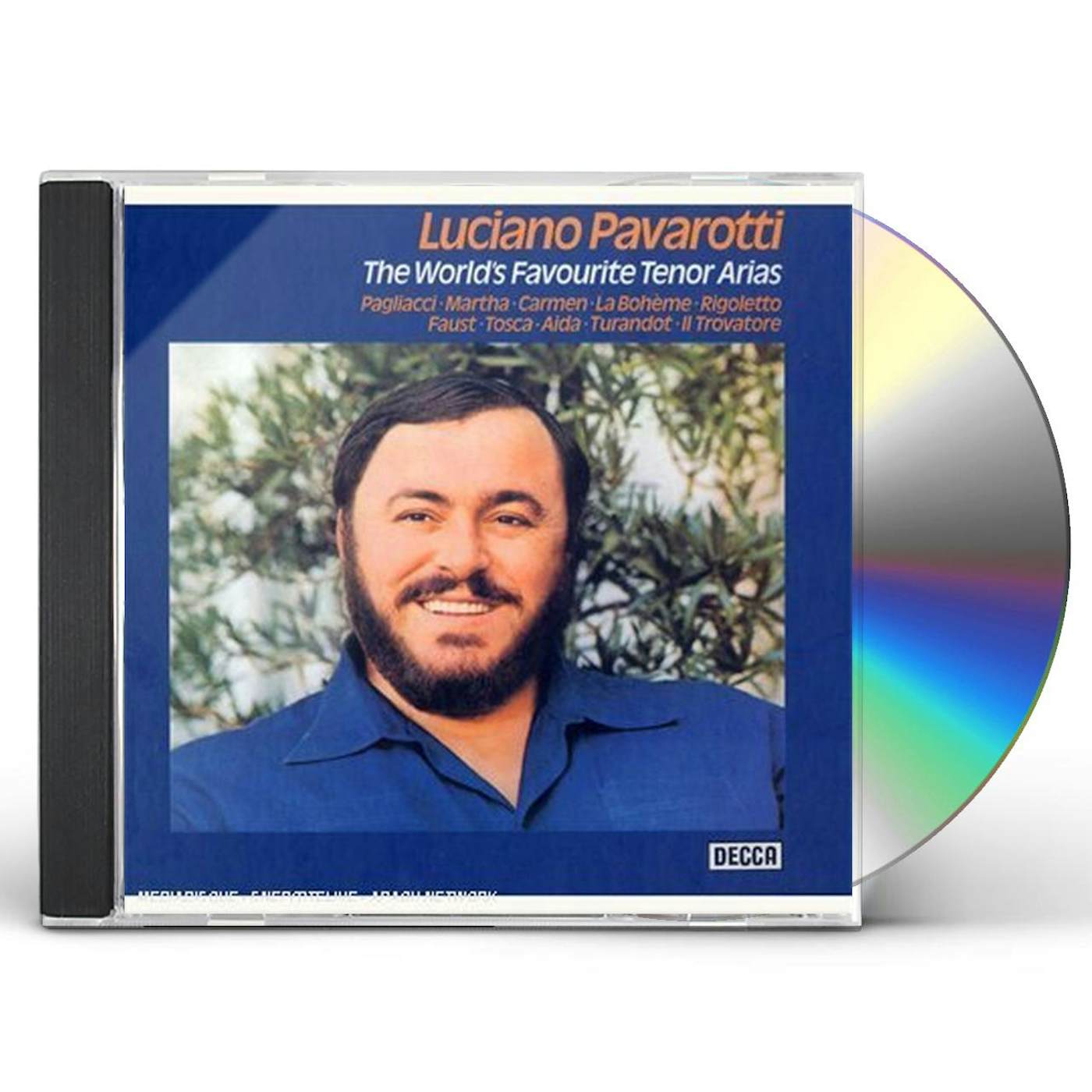 Luciano Pavarotti WORLD'S FAVOURITE TENOR ARIAS CD