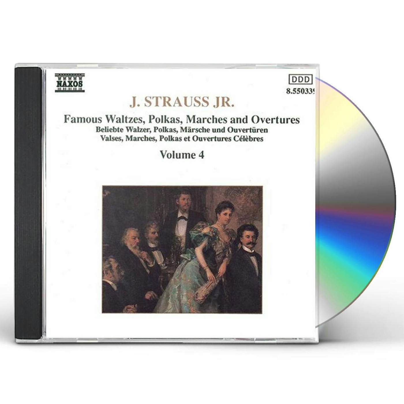 J. Strauss WALTZES, POLKAS, MARCHES & OVERTURES 4 CD