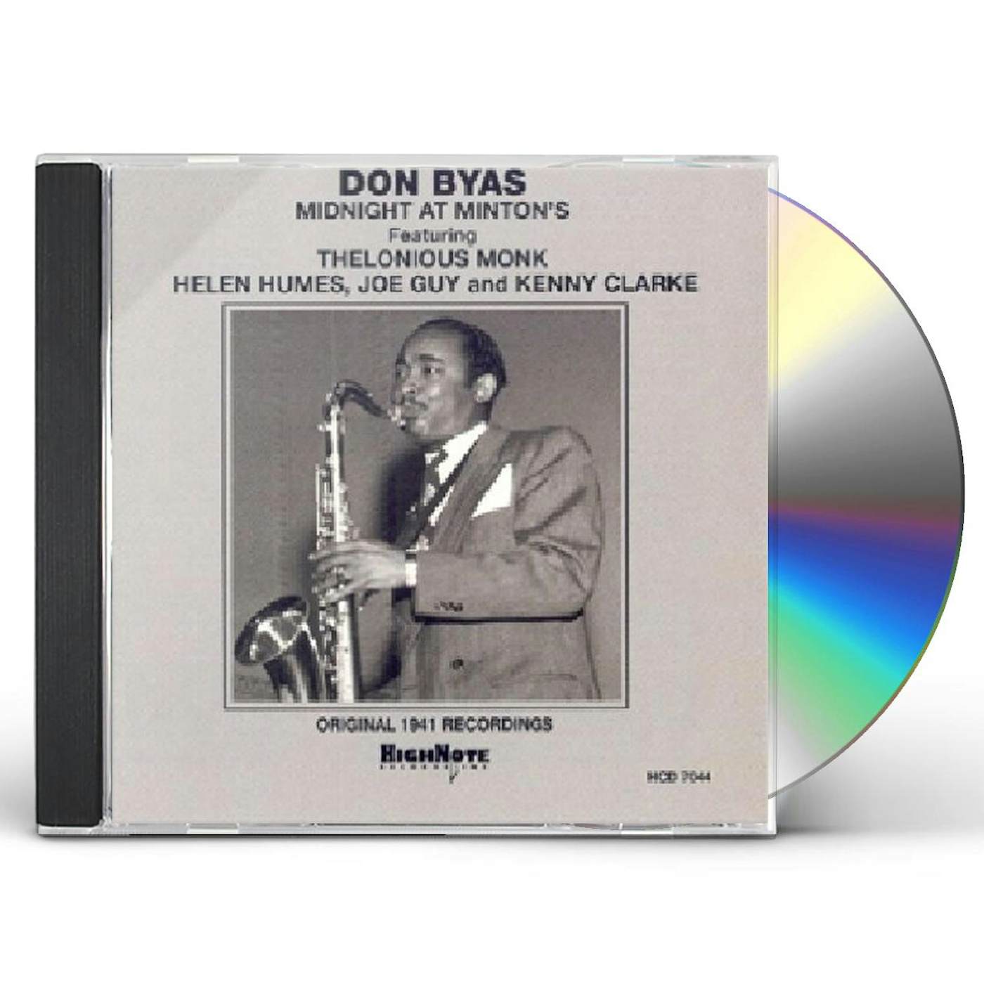 Don Byas MIDNIGHT AT MINTON'S CD