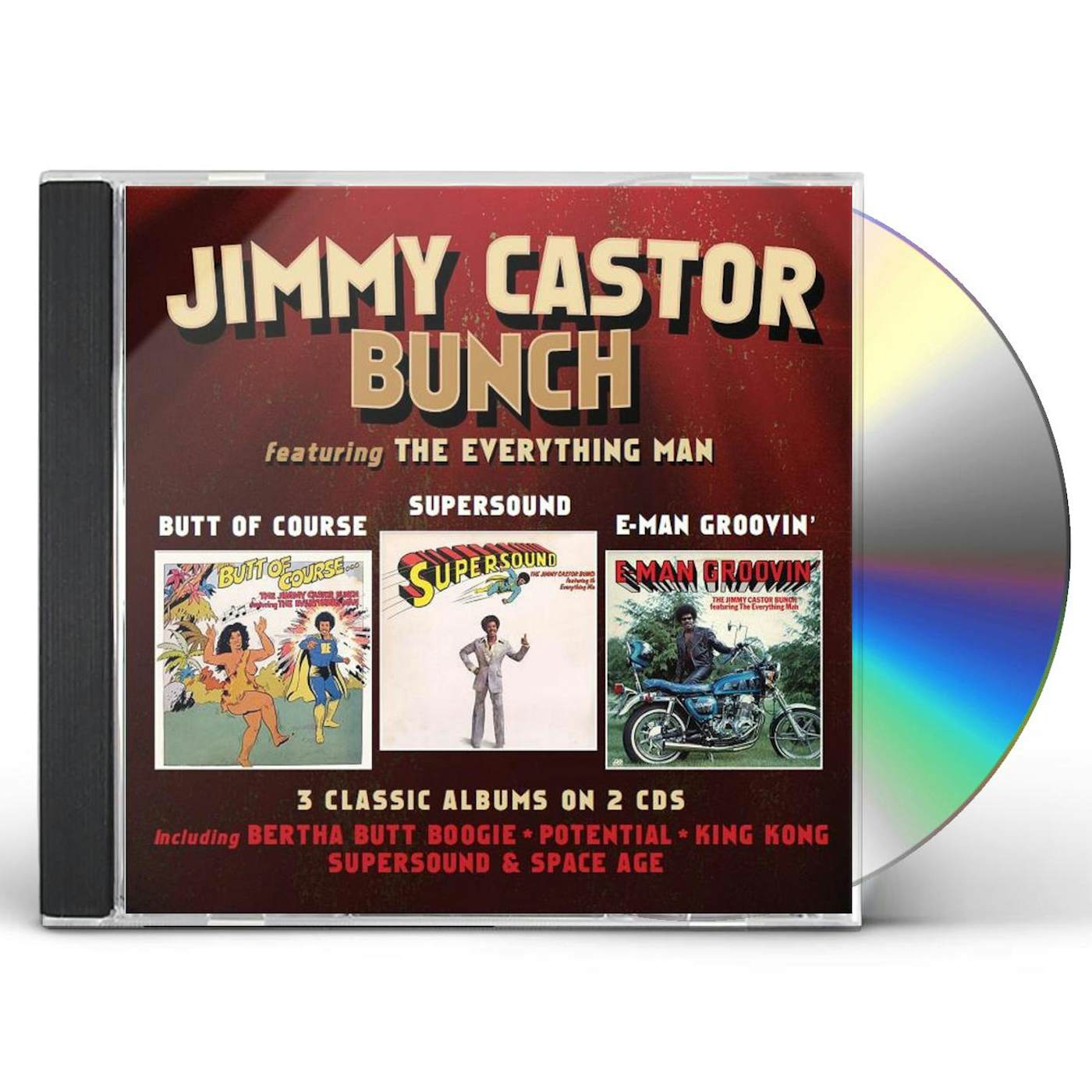 The Jimmy Castor Bunch BUTT OF COURSE / SUPERSOUND / E-MAN GROOVIN CD
