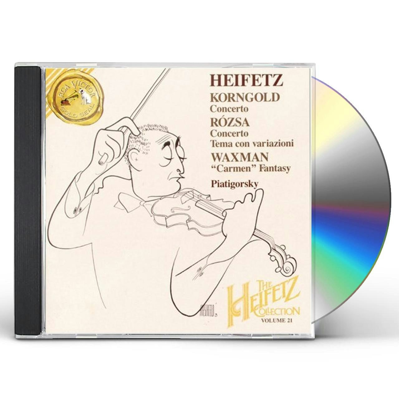 Jascha Heifetz CONCERTOS 21 CD