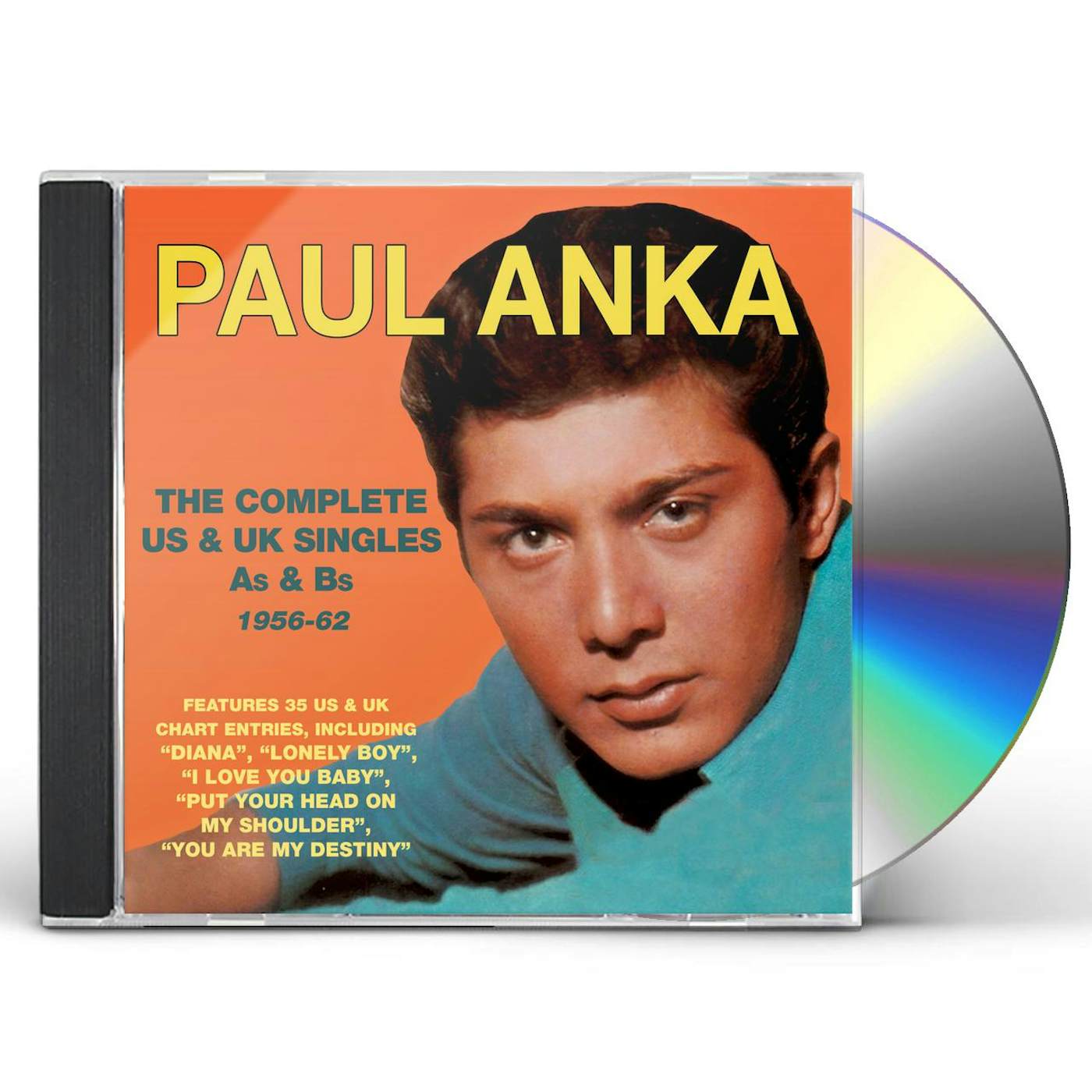 Paul Anka COMPLETE US & UK SINGLES AS & BS 1956-62 CD