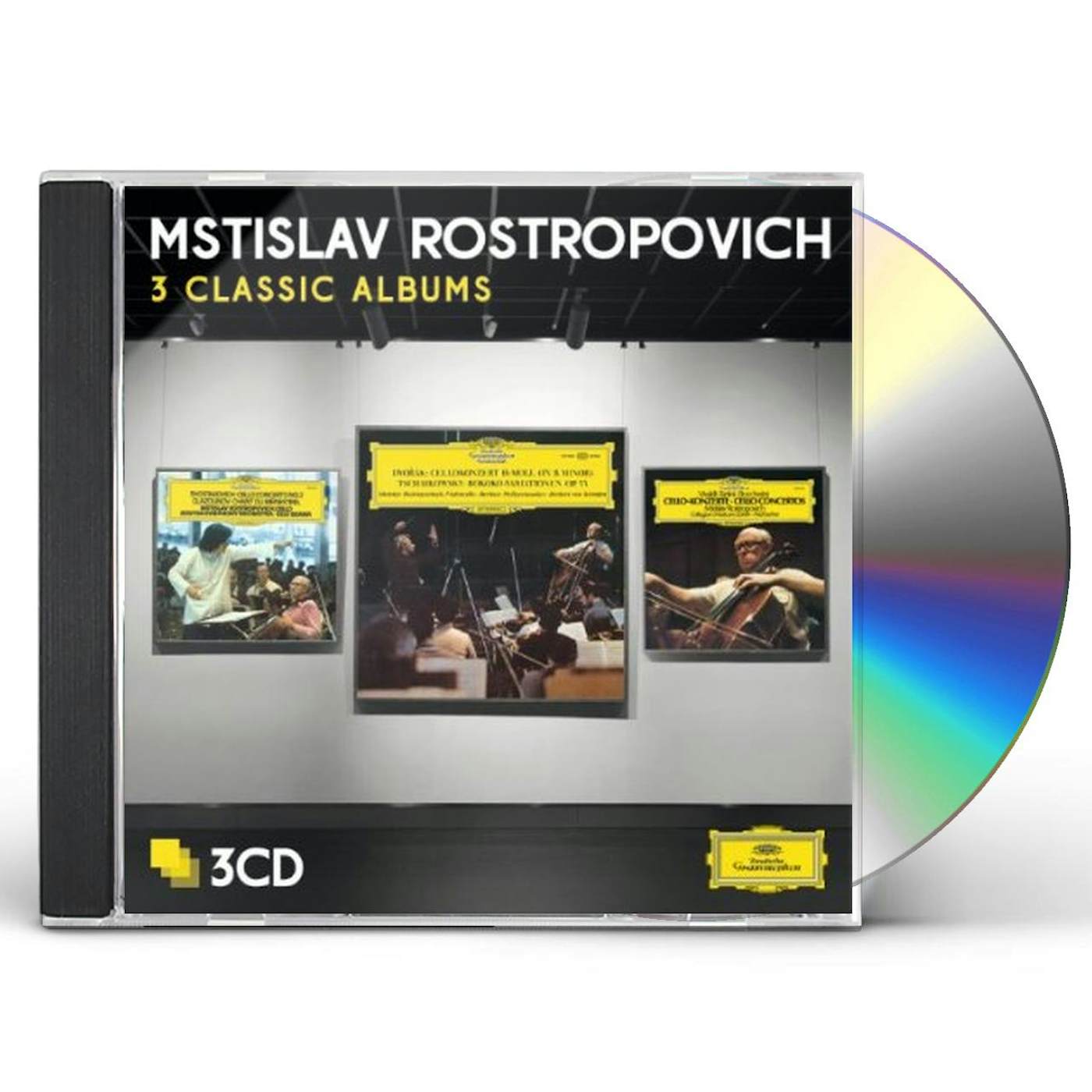 Mstislav Rostropovich ROSTROPOVICH: THREE CLASSIC ALBUMS CD