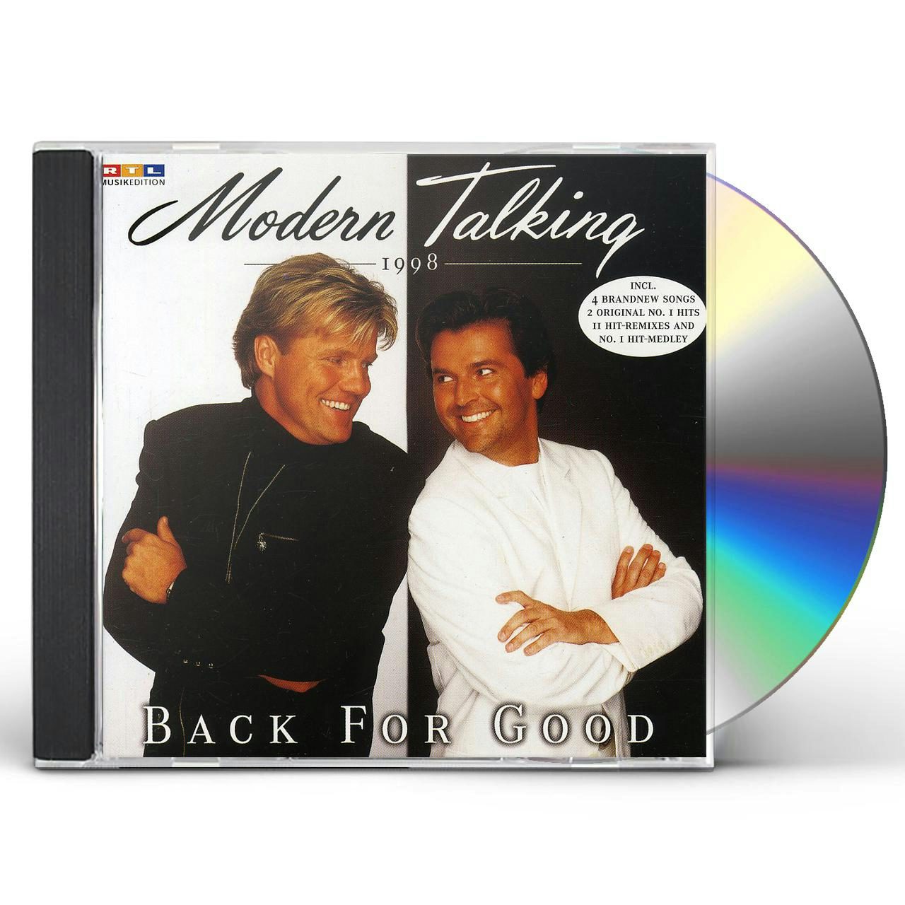 copertina D'ALBUM Modern TALKING-back per BUONO S-5XL 1998 Bianco T-shirt DTG 